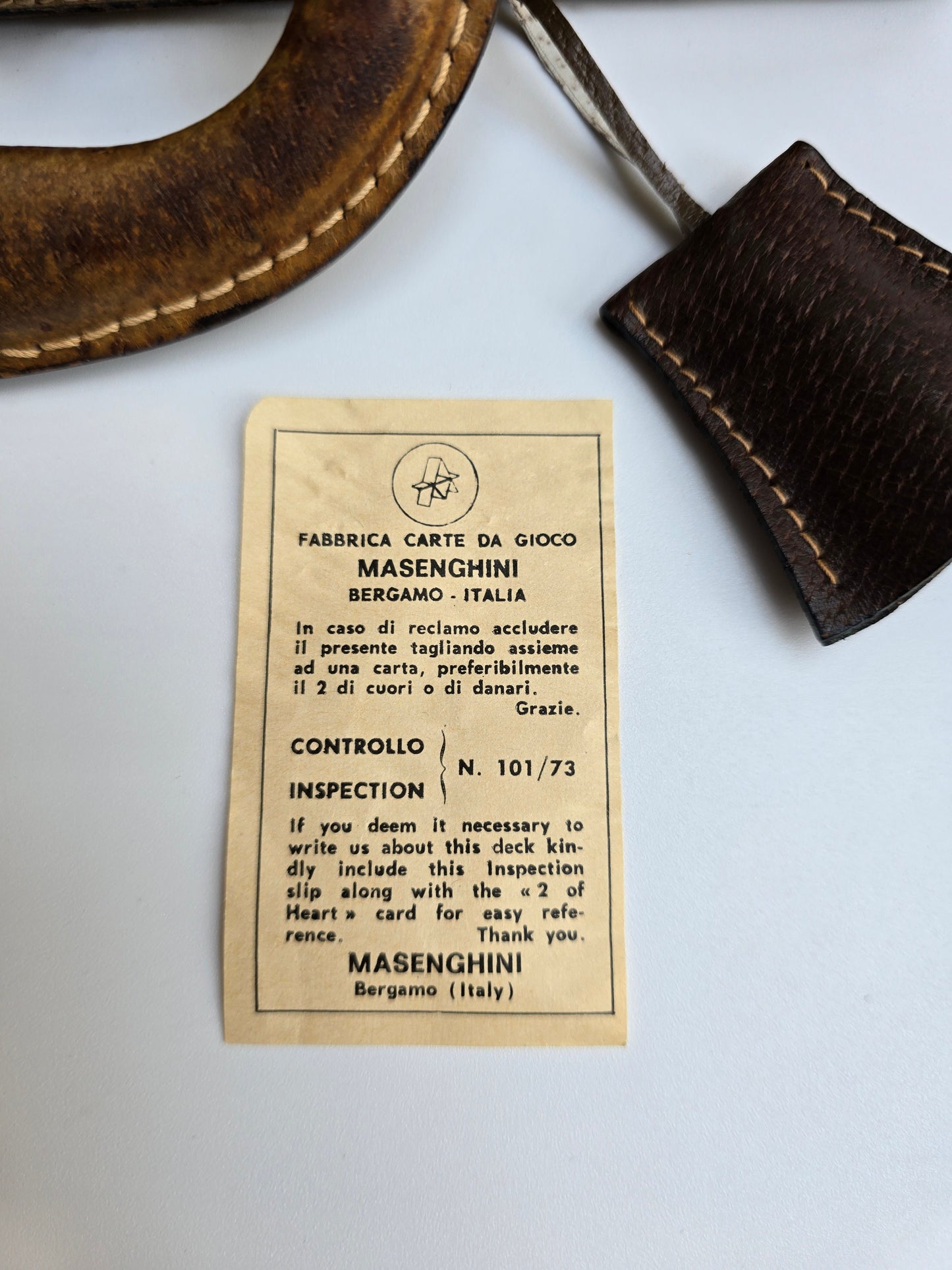 Set da Gioco Poker Gucci Vintage in pelle con dettaglio Horsebit, anni '70