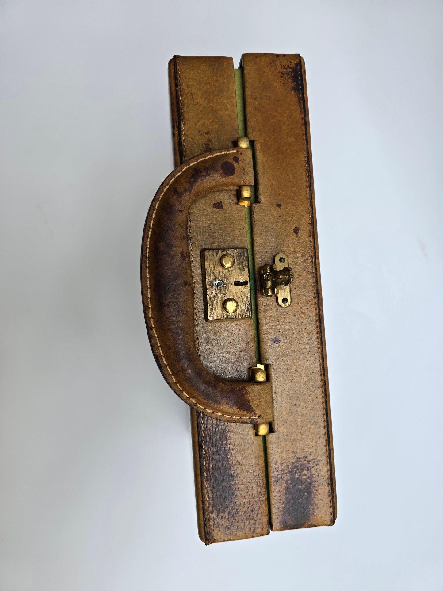 Set da Gioco Poker Gucci Vintage in pelle con dettaglio Horsebit, anni '70
