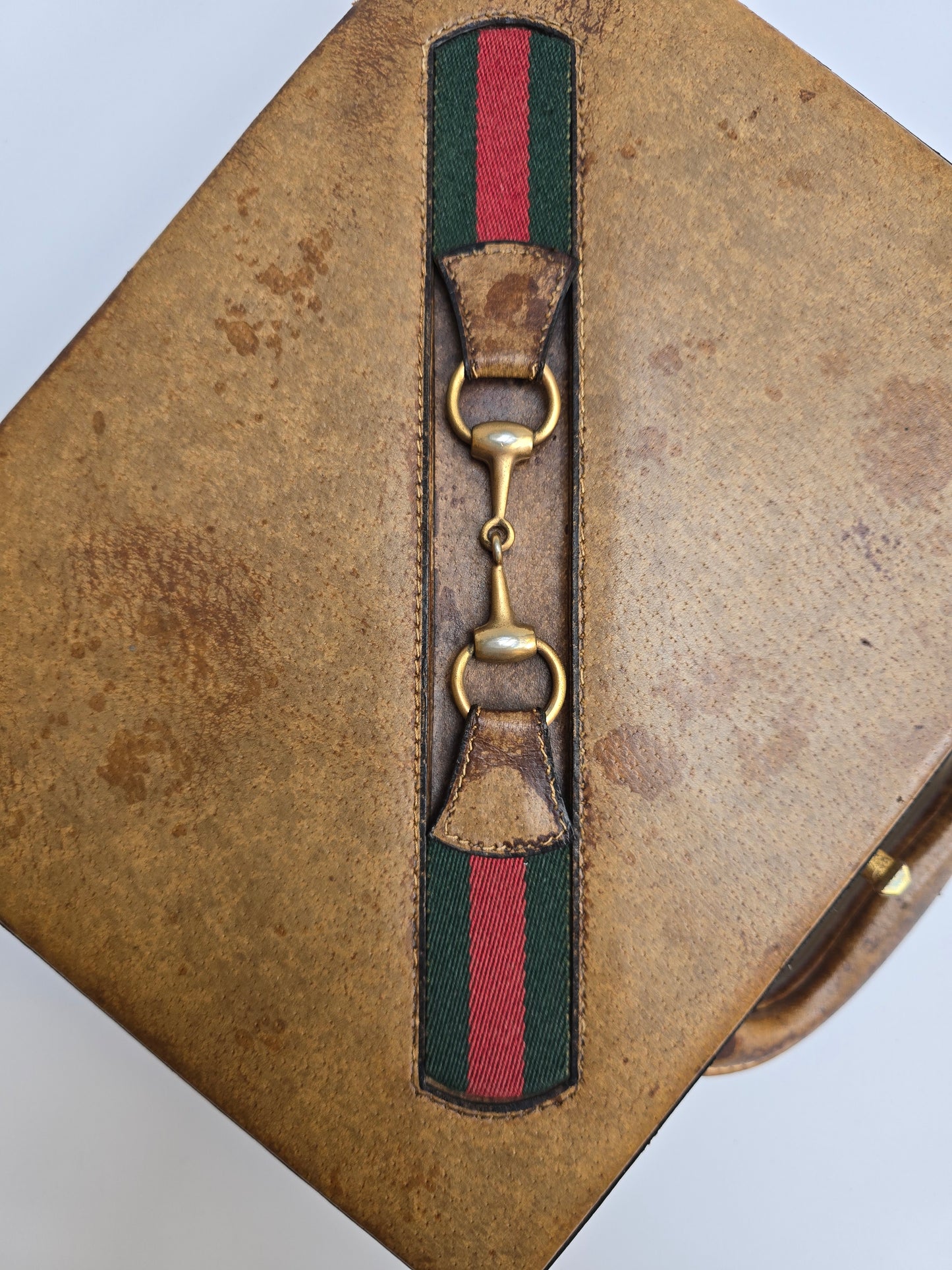 Set da Gioco Poker Gucci Vintage in pelle con dettaglio Horsebit, anni '70