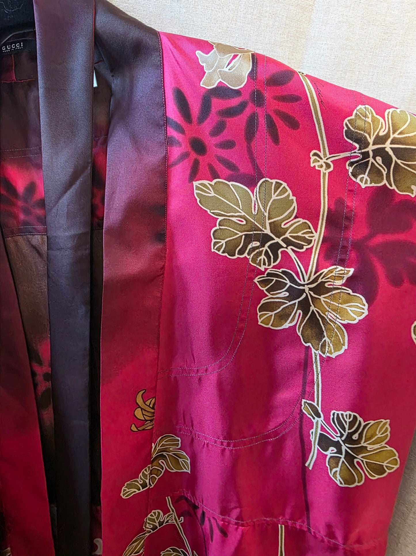 Camicia Kimono Gucci vintage by Tom Ford SS 2001 rossa