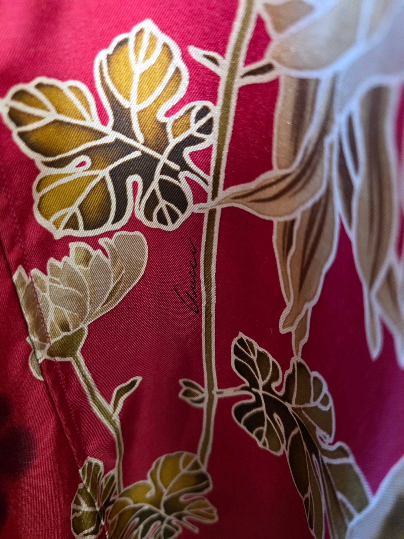 Camicia Kimono Gucci vintage by Tom Ford SS 2001 rossa