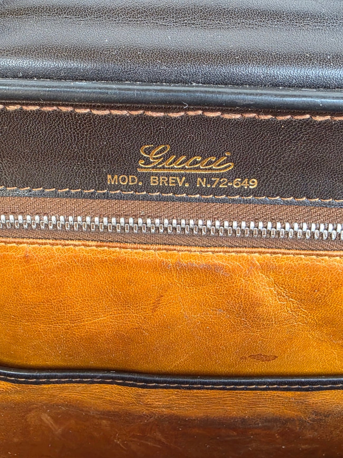 Borsa Gucci vintage con manico in legno anni '50