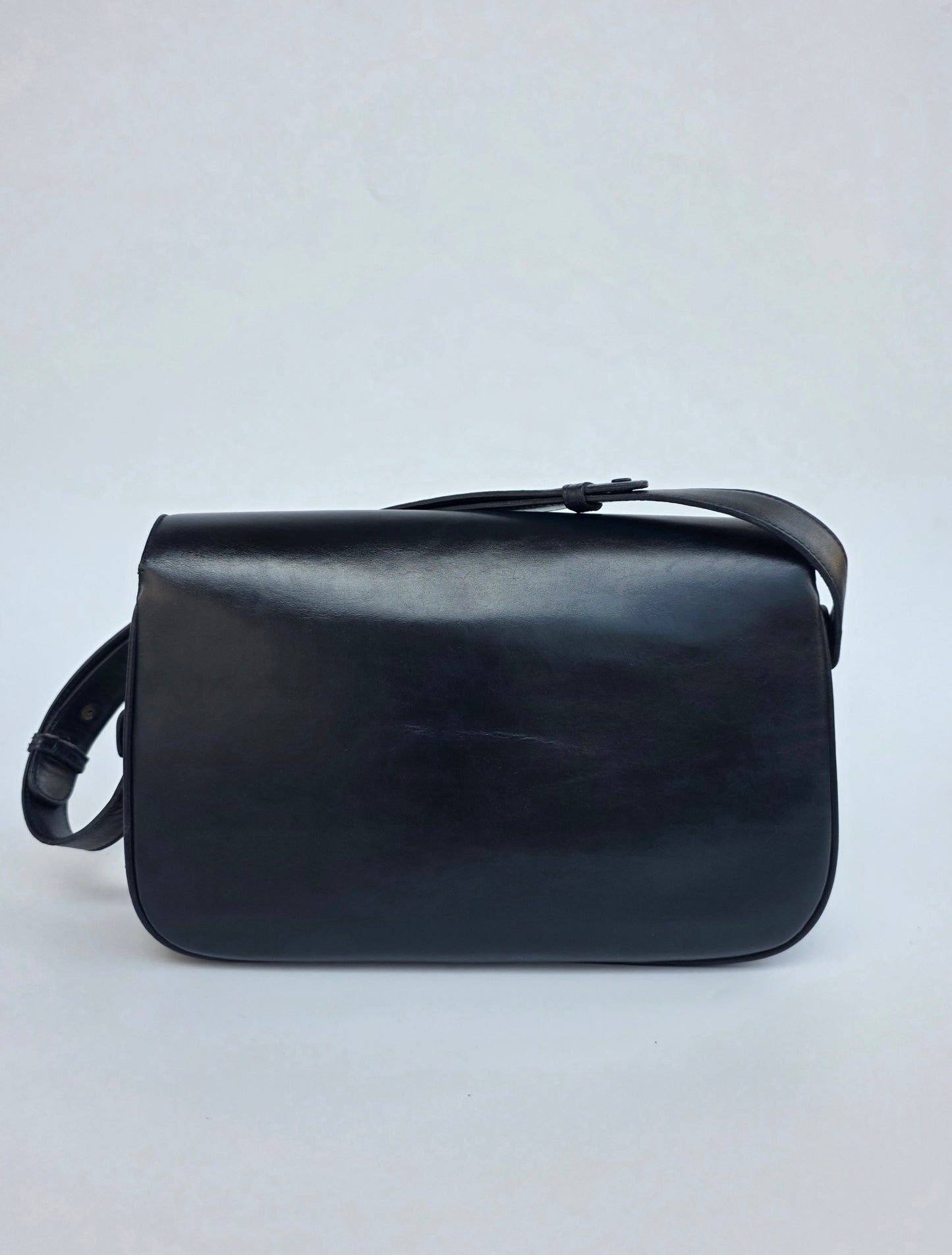 Borsa Gucci Horsebit vintage anni '70 in pelle blu notte