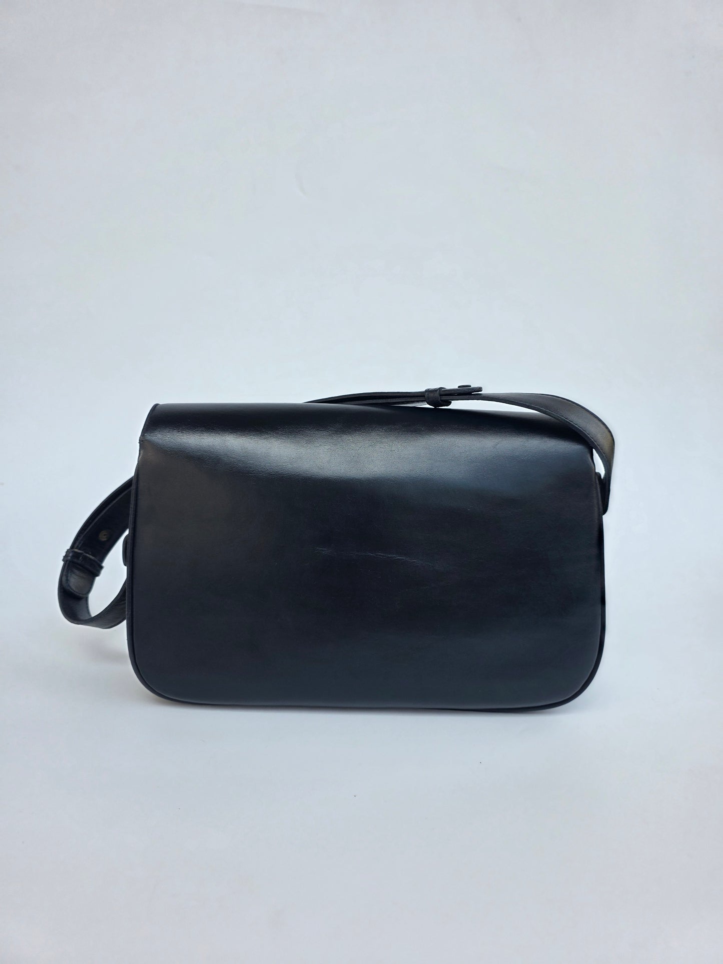 Borsa Gucci Horsebit vintage anni '70 in pelle blu notte