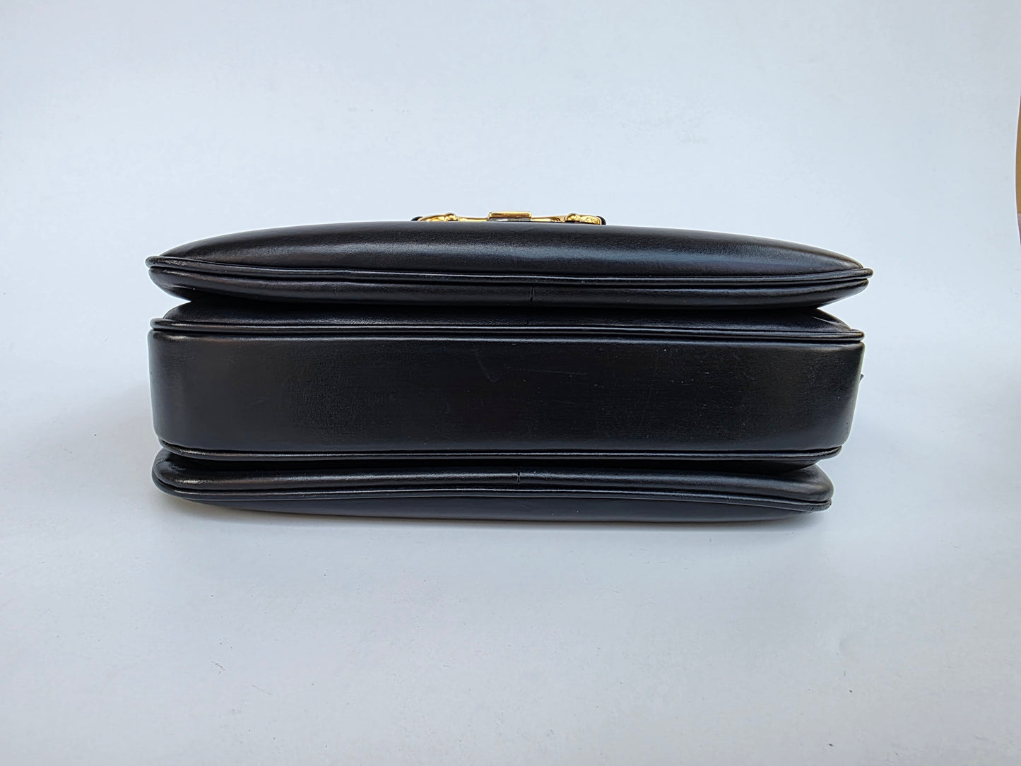 Borsa Gucci Horsebit vintage anni '70 in pelle blu notte
