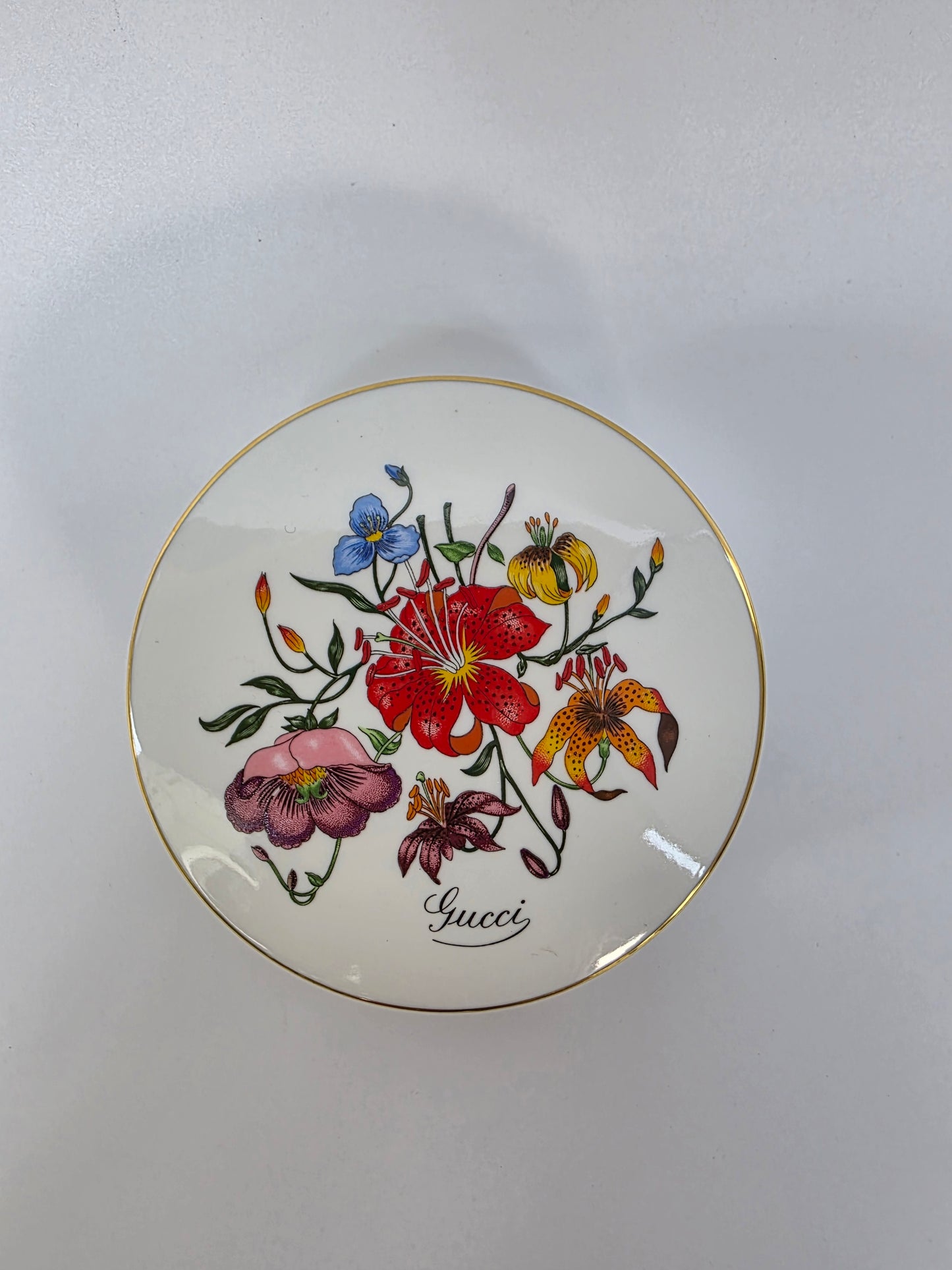 Scatola di porcellana Gucci Flora – Richard  anni '80