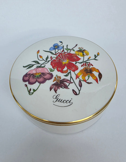 Scatola di porcellana Gucci Flora – Richard  anni '80