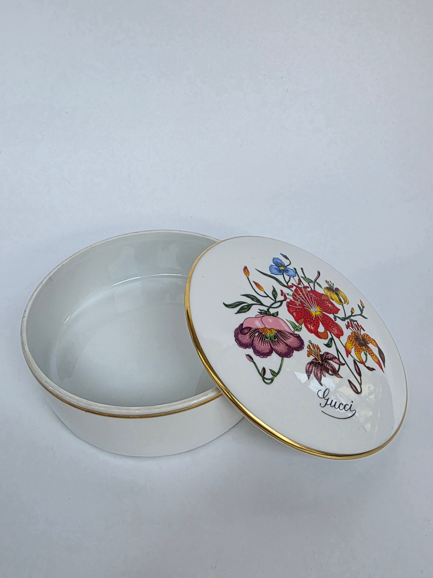 Scatola di porcellana Gucci Flora – Richard  anni '80