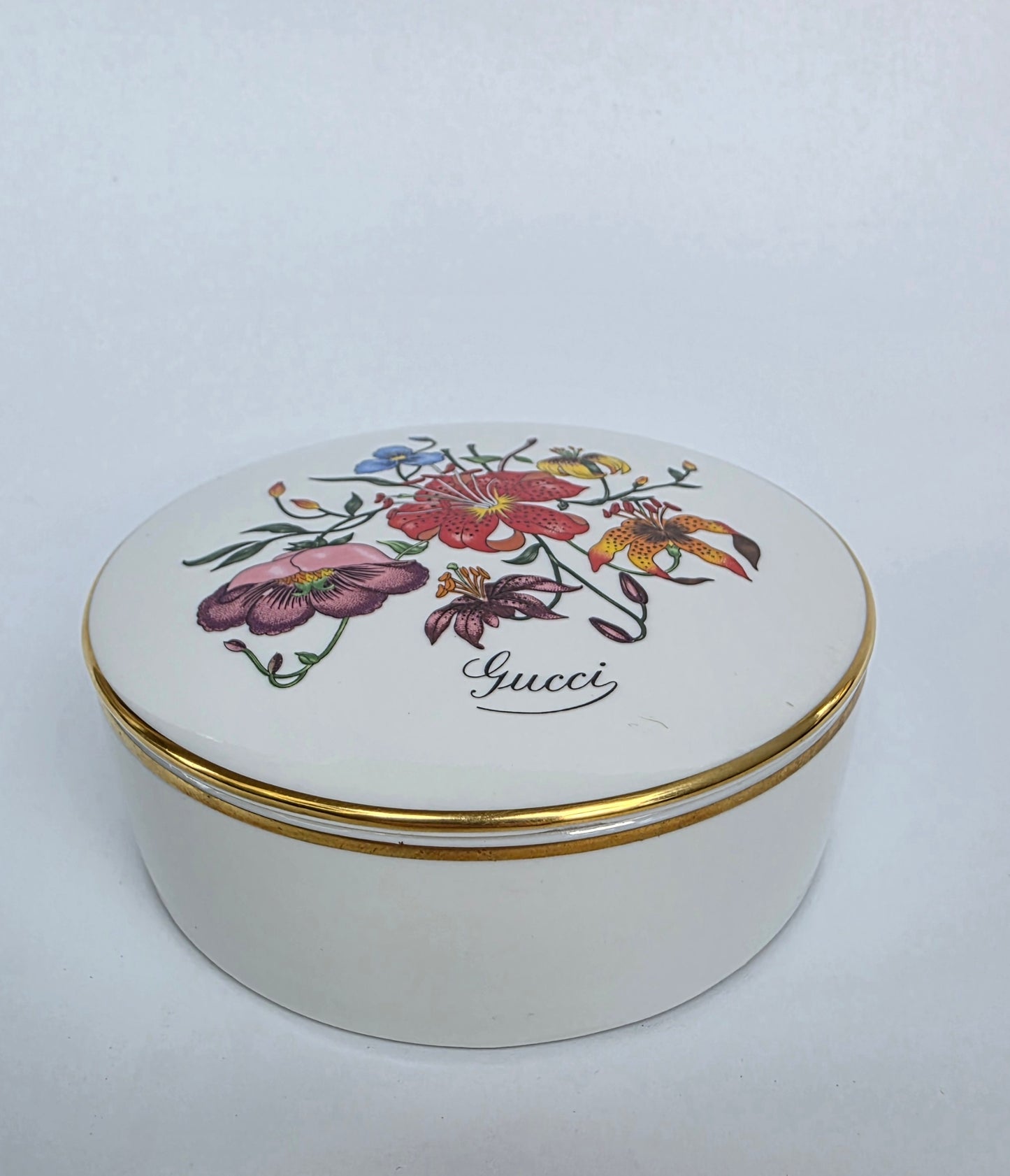 Scatola di porcellana Gucci Flora – Richard  anni '80