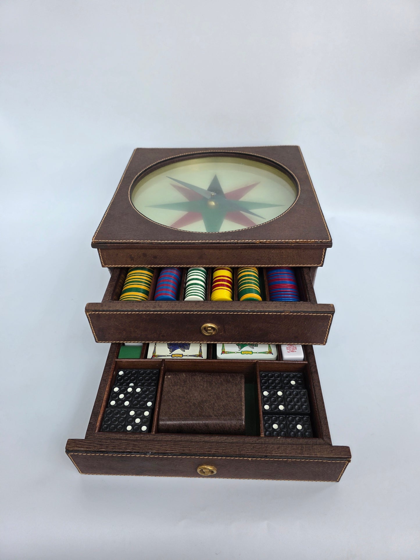 Cofanetto da Gioco Gucci vintage in stile nautico, anni '70
