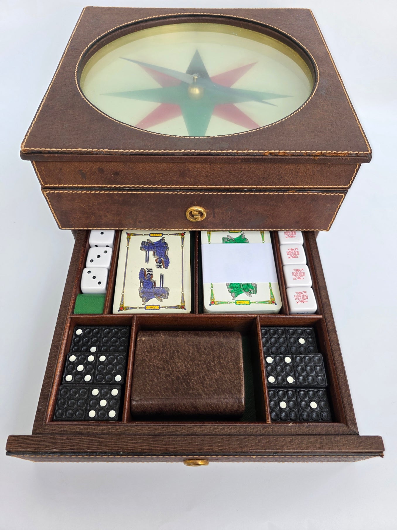 Cofanetto da Gioco Gucci vintage in stile nautico, anni '70