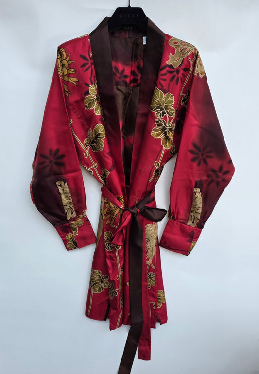 Camicia Kimono Gucci vintage by Tom Ford SS 2001 rossa