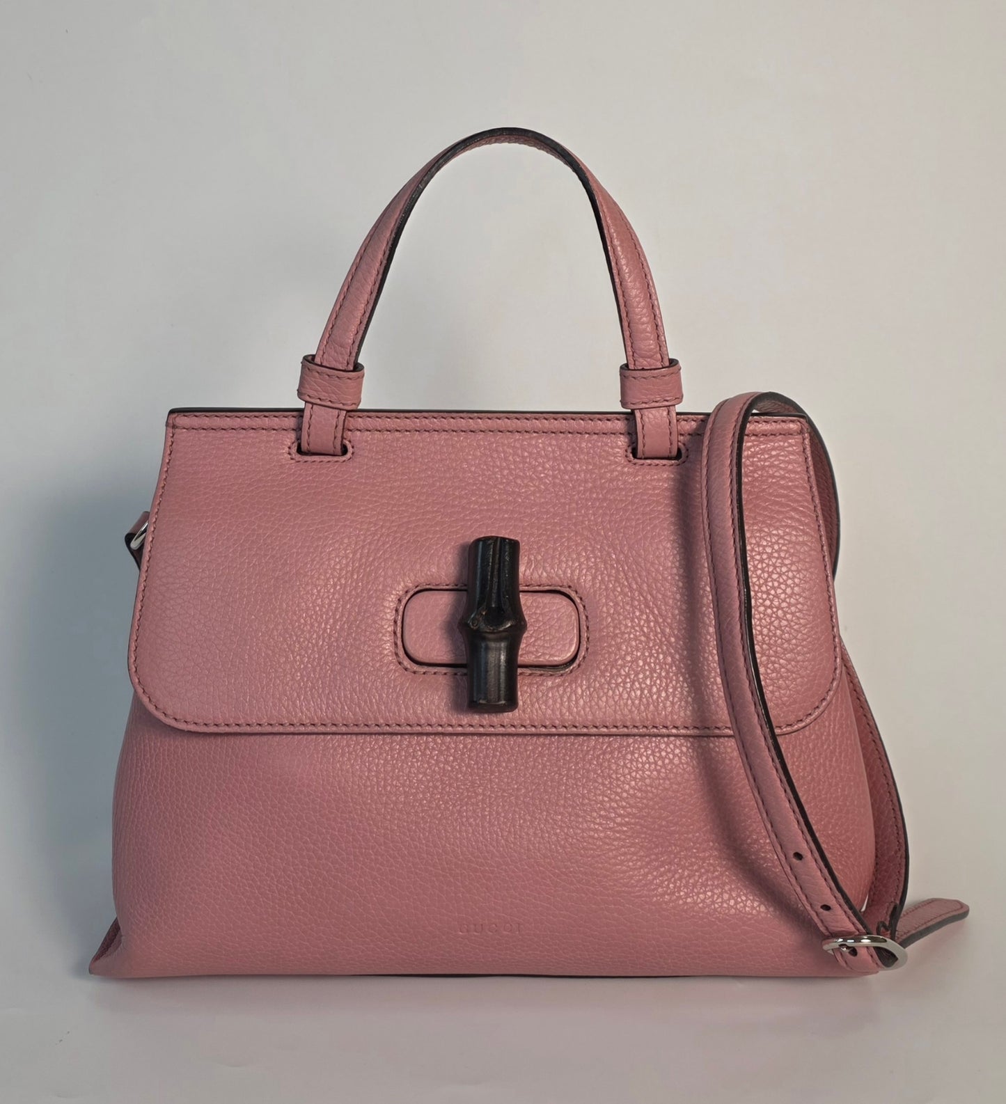 Borsa Gucci Bamboo Daily in pelle rosa