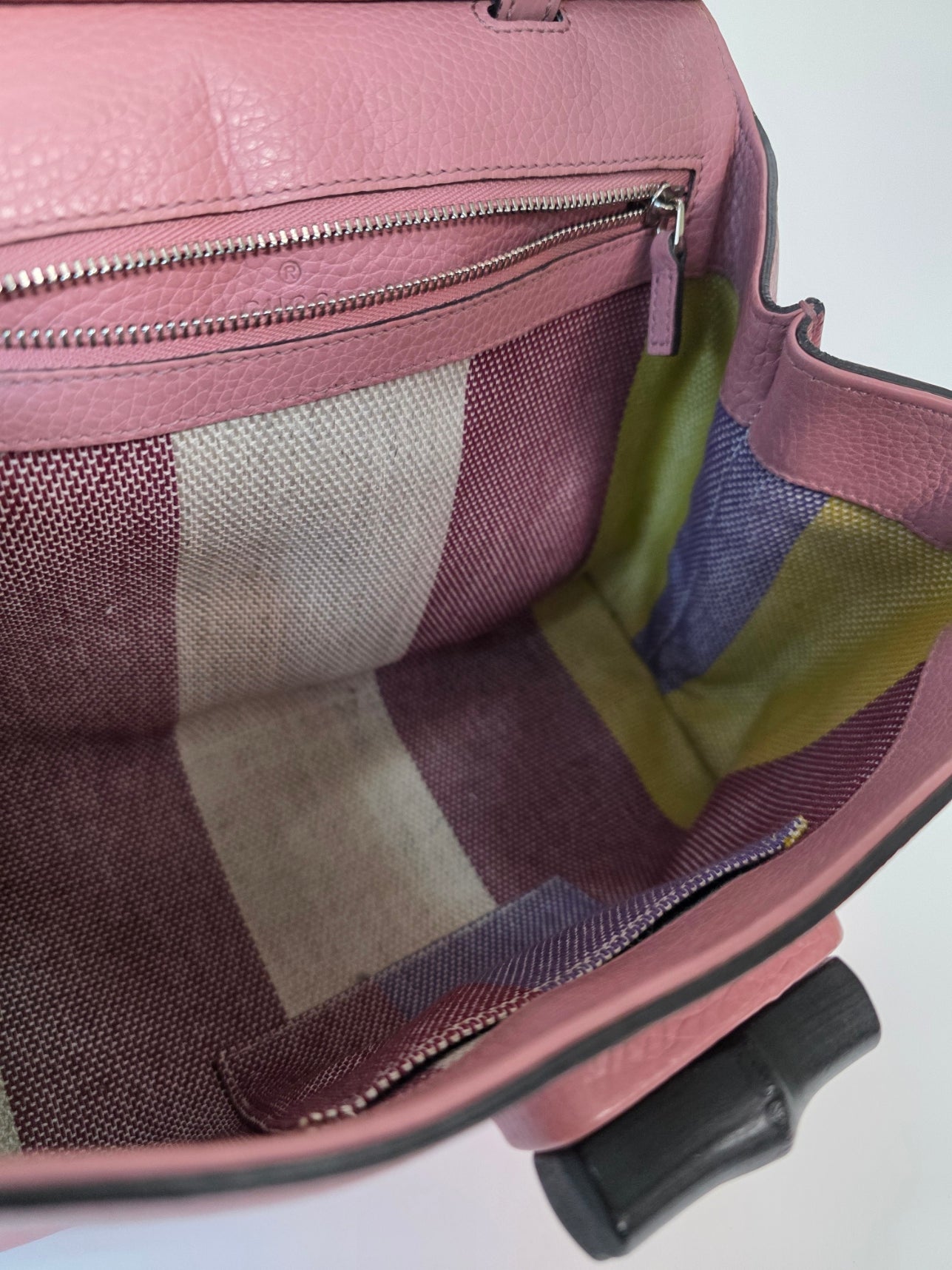 Borsa Gucci Bamboo Daily in pelle rosa