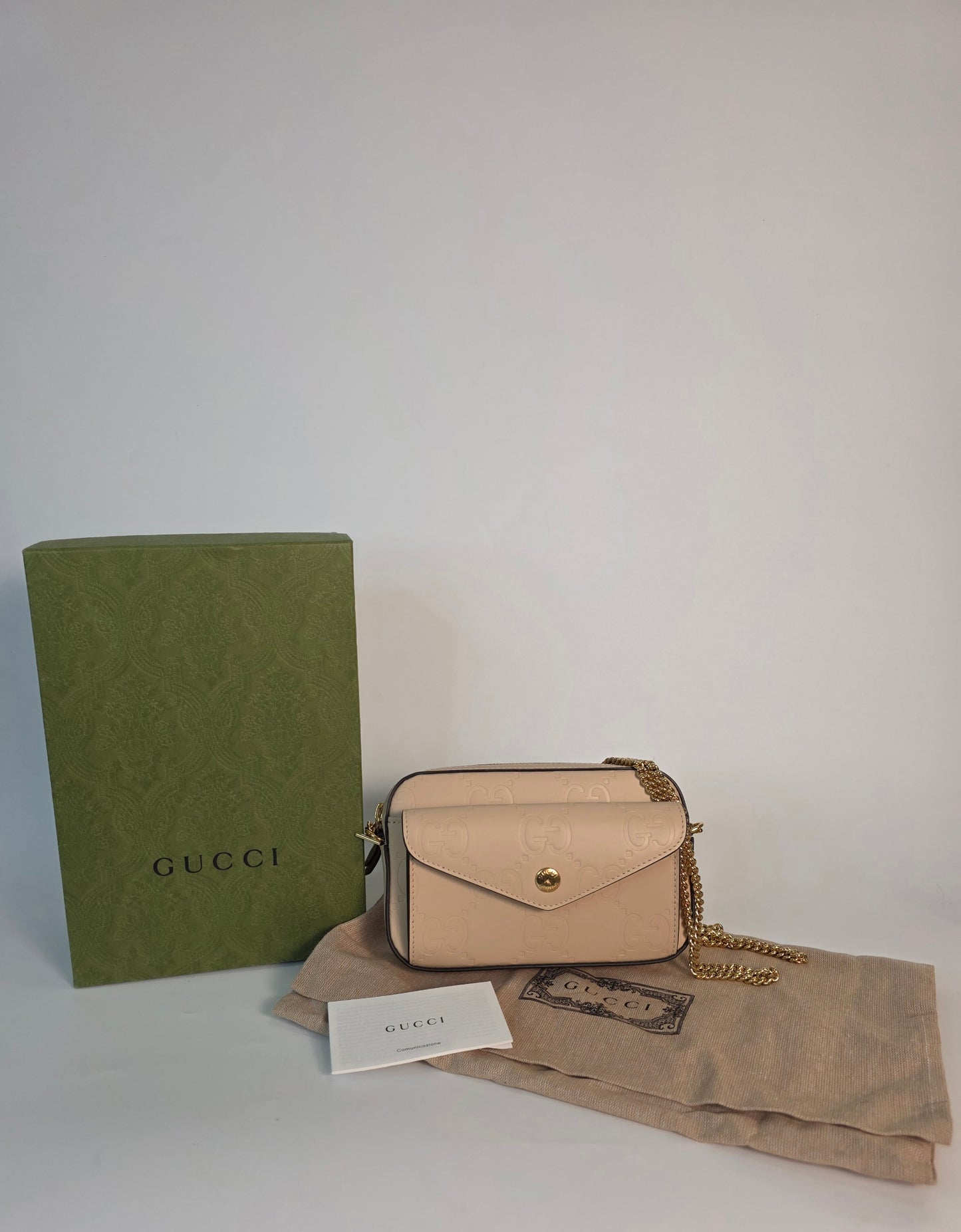 Gucci mini bag GG Matelassè in pelle beige