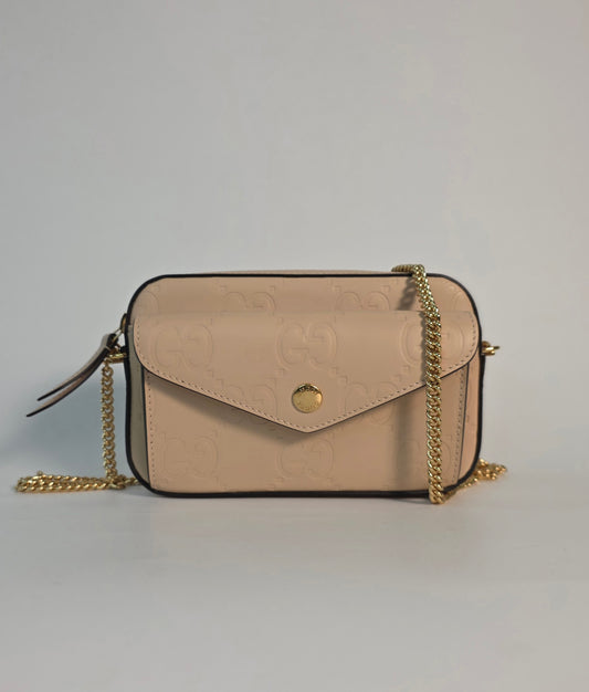 Gucci mini bag GG Matelassè in pelle beige