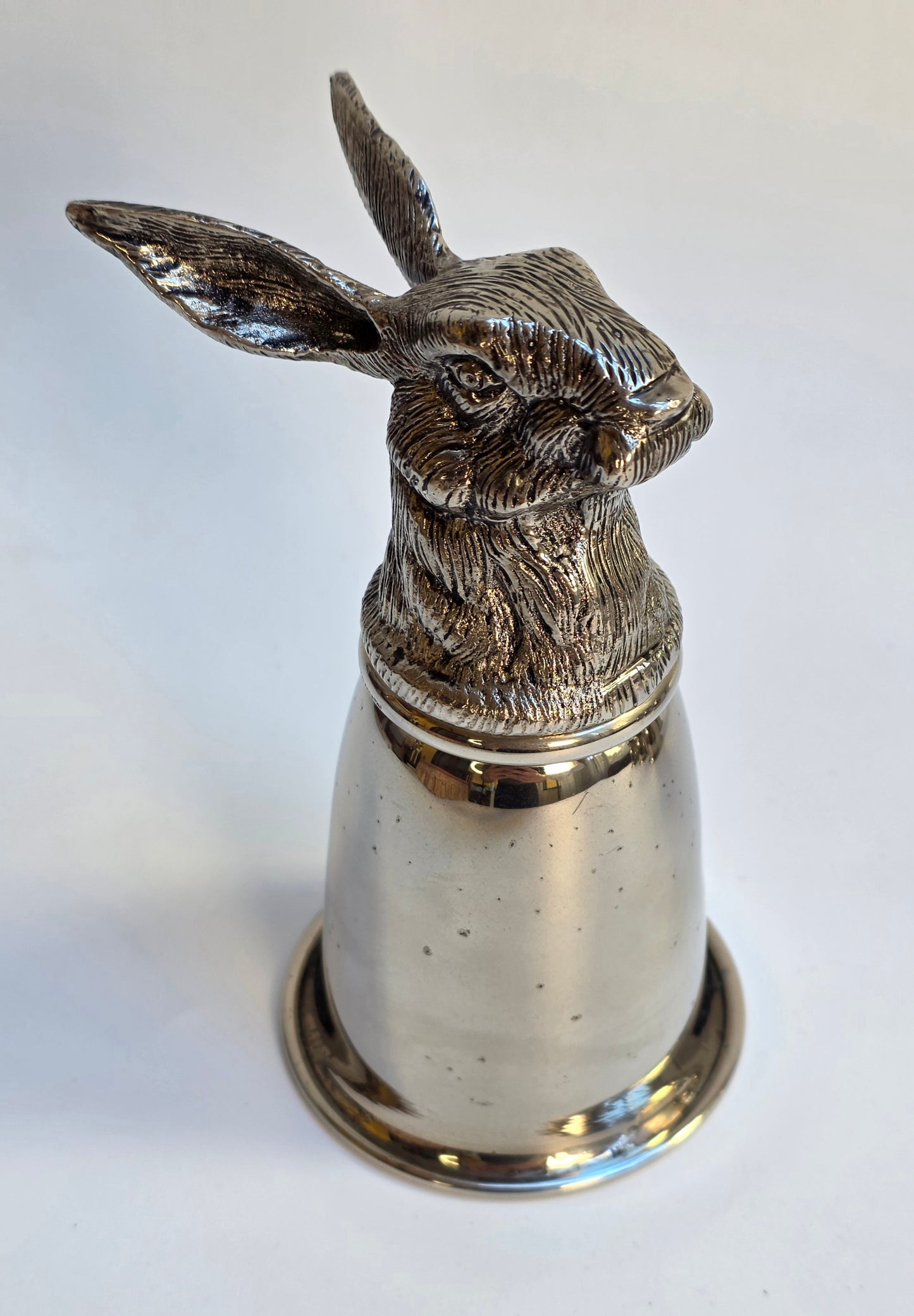 Set 6 Calici Gucci Vintage Anni ‘70, Stirrup Cups "Teste di Animali" in metallo argentato