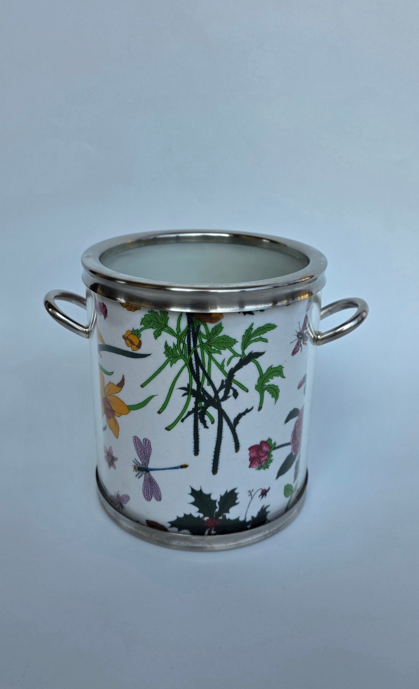 Secchiello da ghiaccio Gucci vintage con motivo Flora