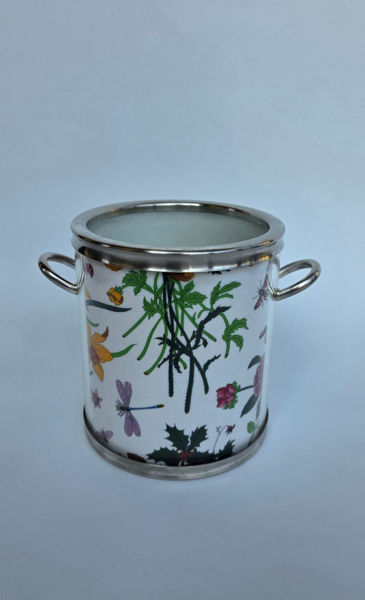 Secchiello da ghiaccio Gucci vintage con motivo Flora