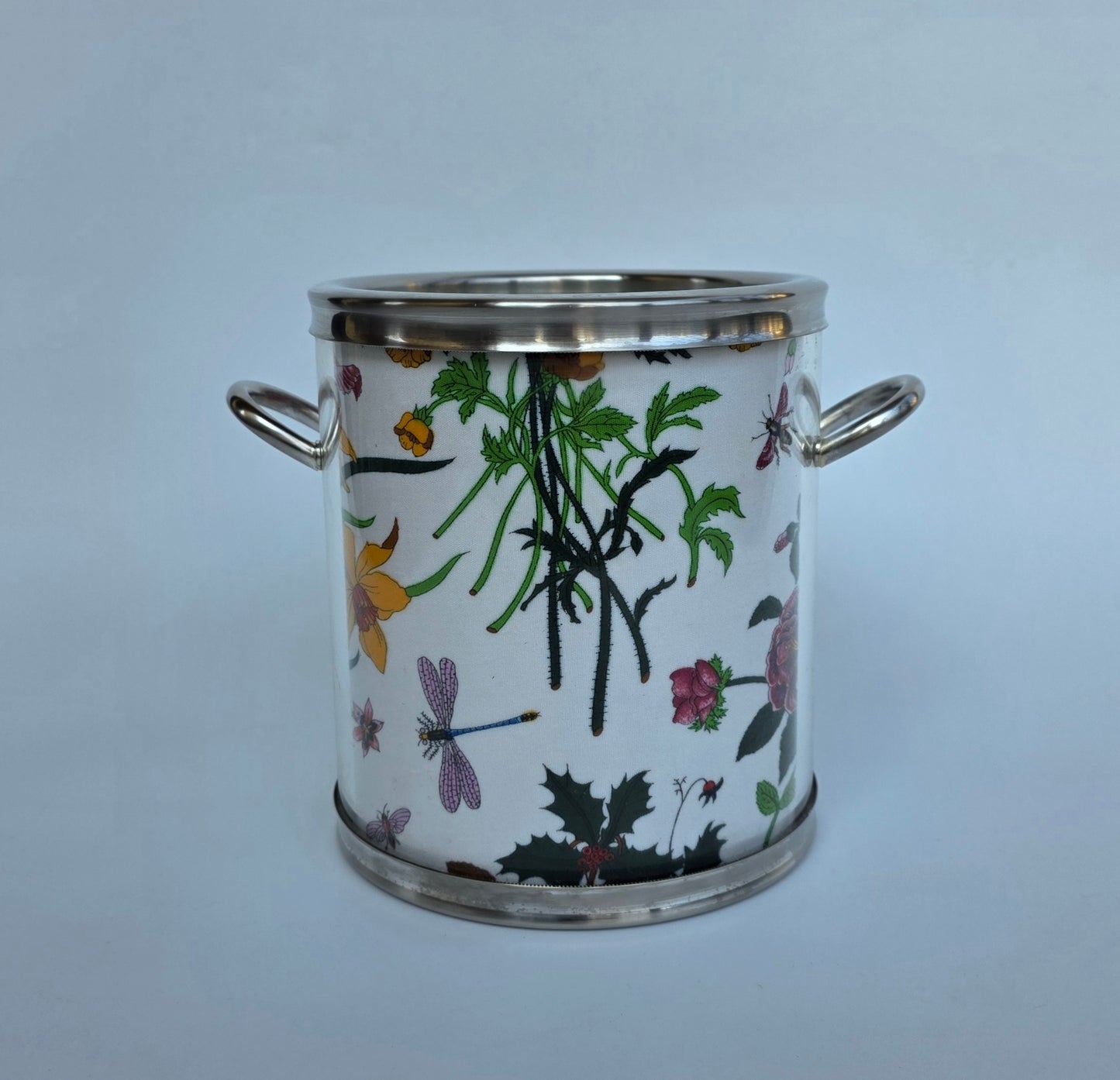 Secchiello da ghiaccio Gucci vintage con motivo Flora