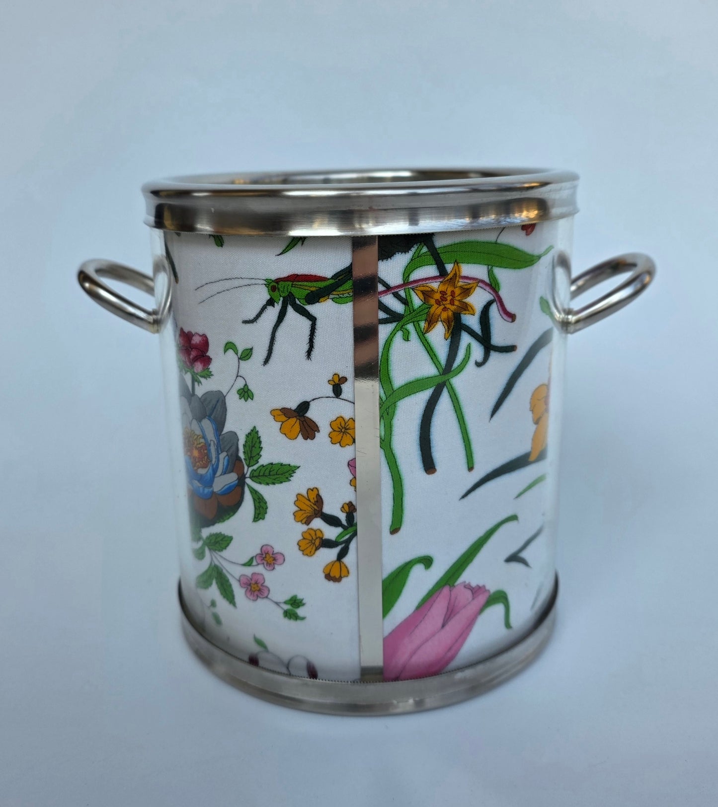 Secchiello da ghiaccio Gucci vintage con motivo Flora