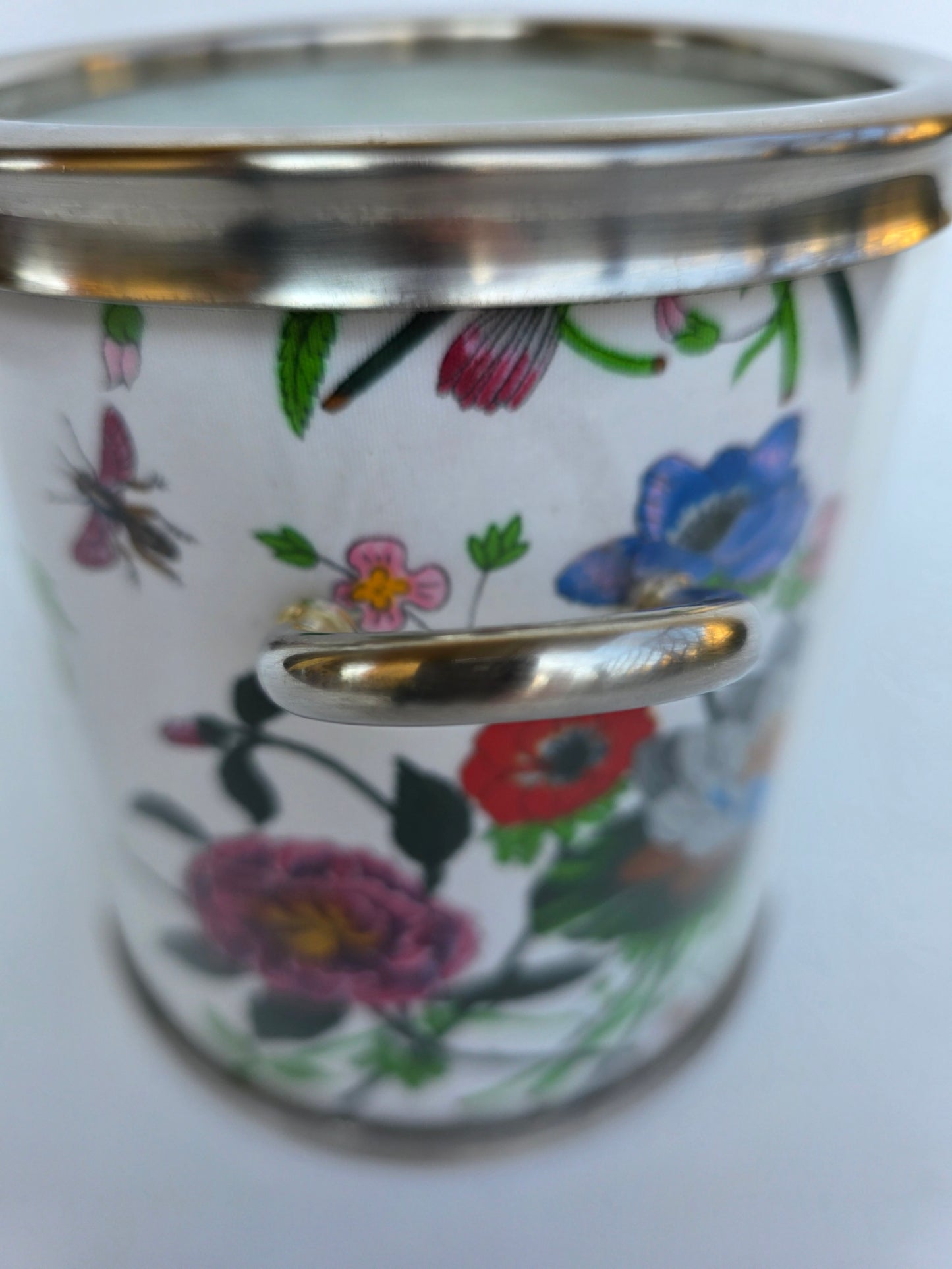 Secchiello da ghiaccio Gucci vintage con motivo Flora