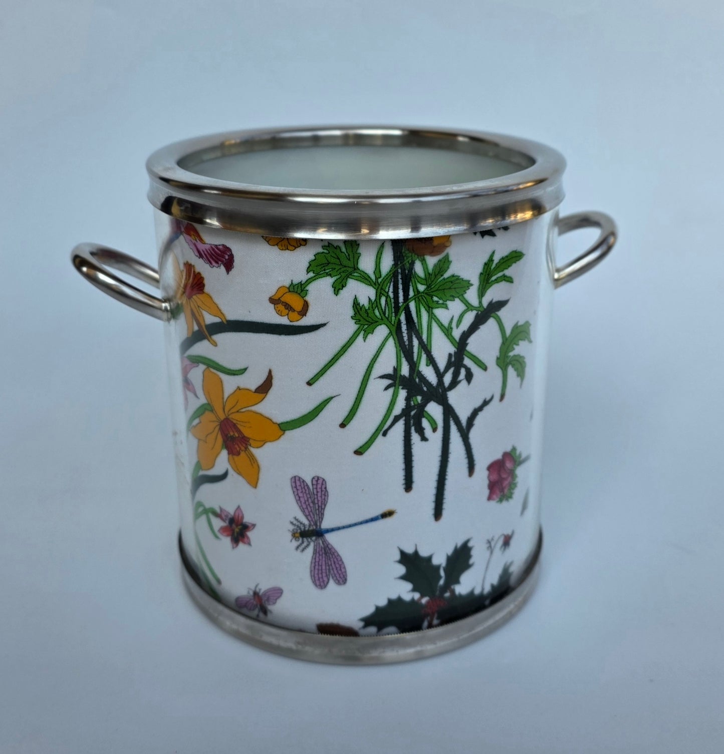 Secchiello da ghiaccio Gucci vintage con motivo Flora