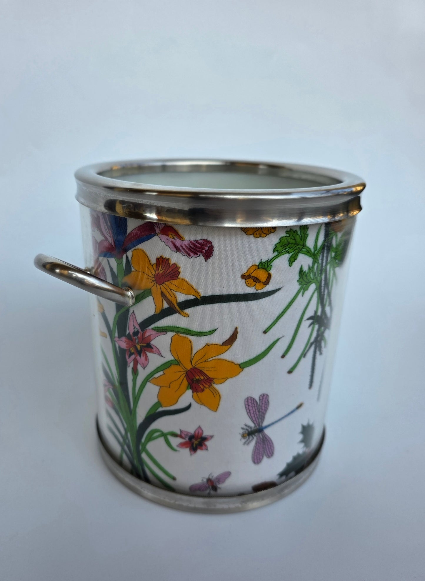 Secchiello da ghiaccio Gucci vintage con motivo Flora