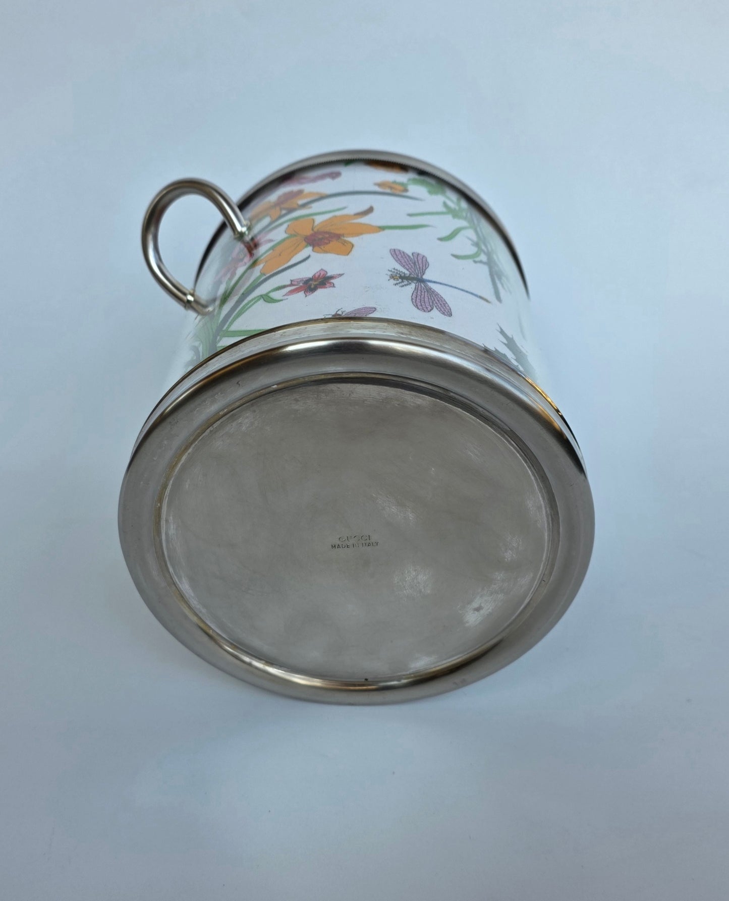 Secchiello da ghiaccio Gucci vintage con motivo Flora