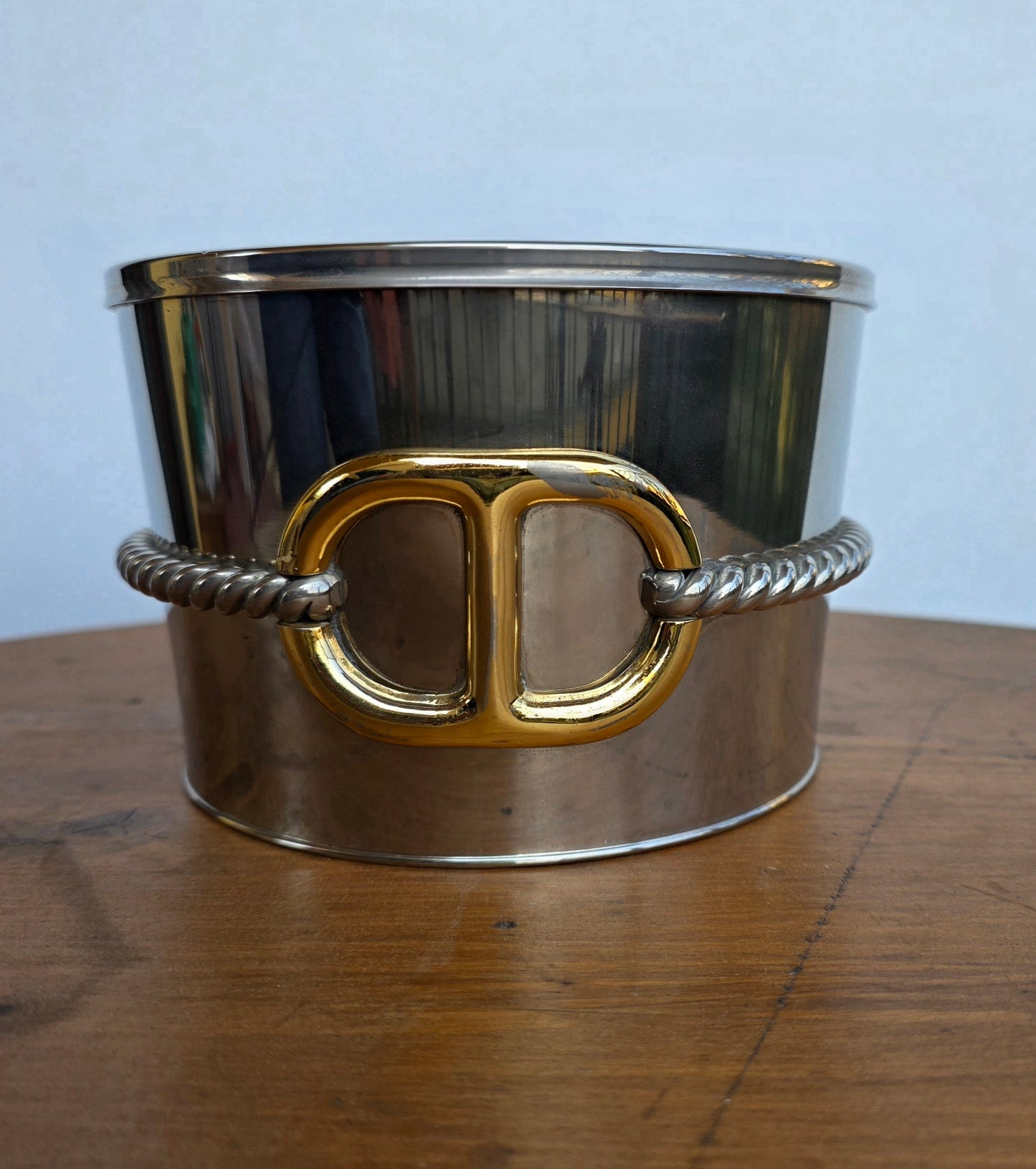 Secchiello da ghiaccio vintage Gucci motivo nautico, anni '70