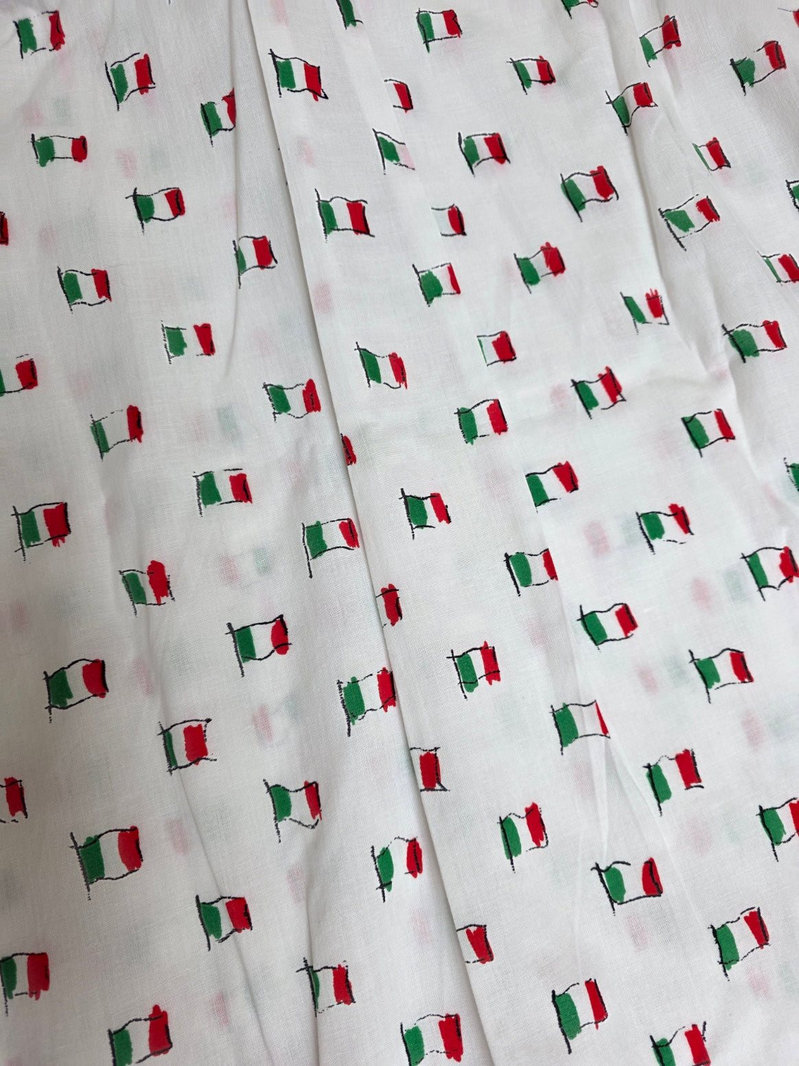 Camicia da uomo Gucci vintage "Bandiere italiane", anni '80