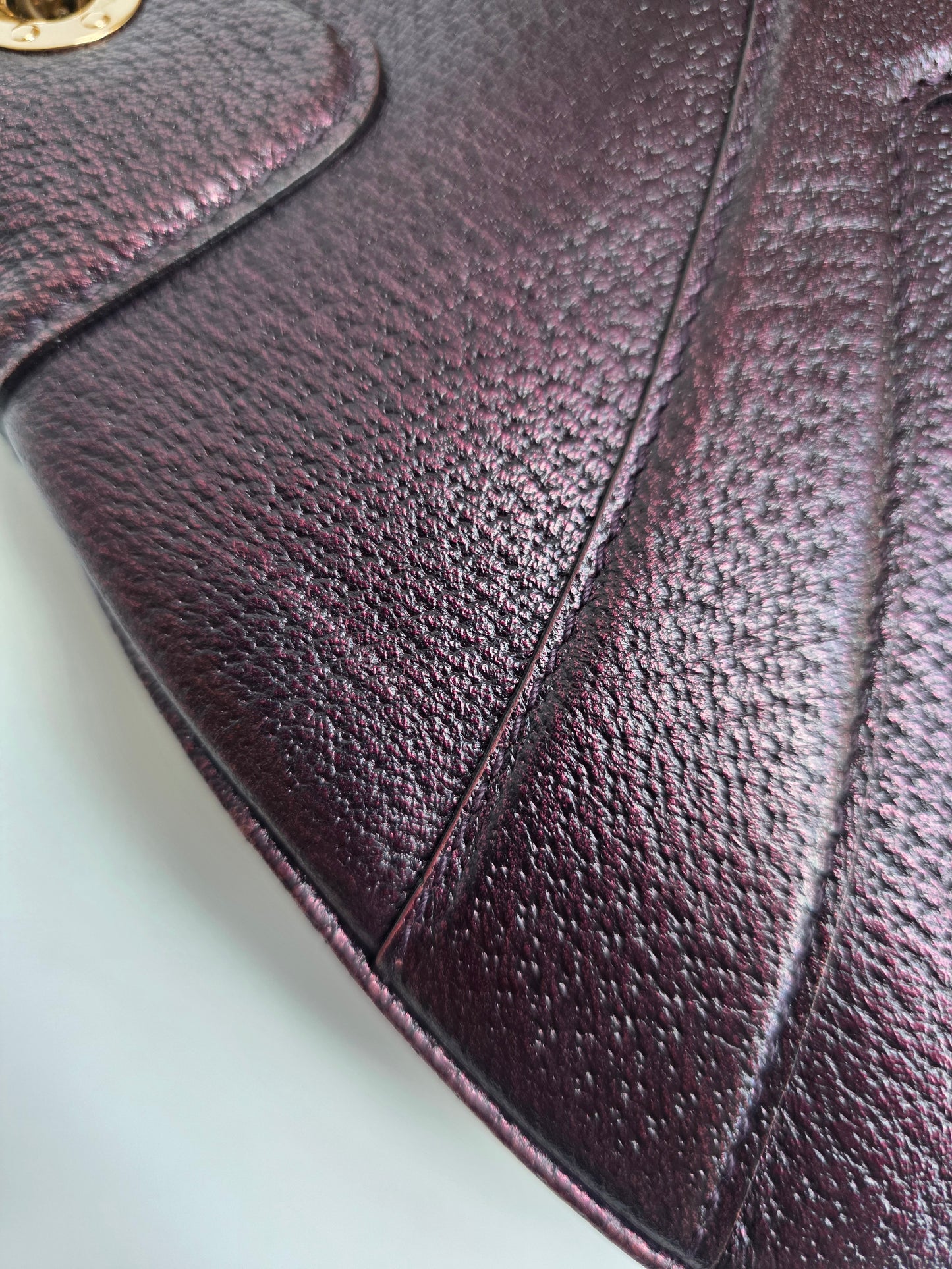 Borsa Gucci vintage Dragon Bag pelle viola, 2004 collezione di Tom Ford