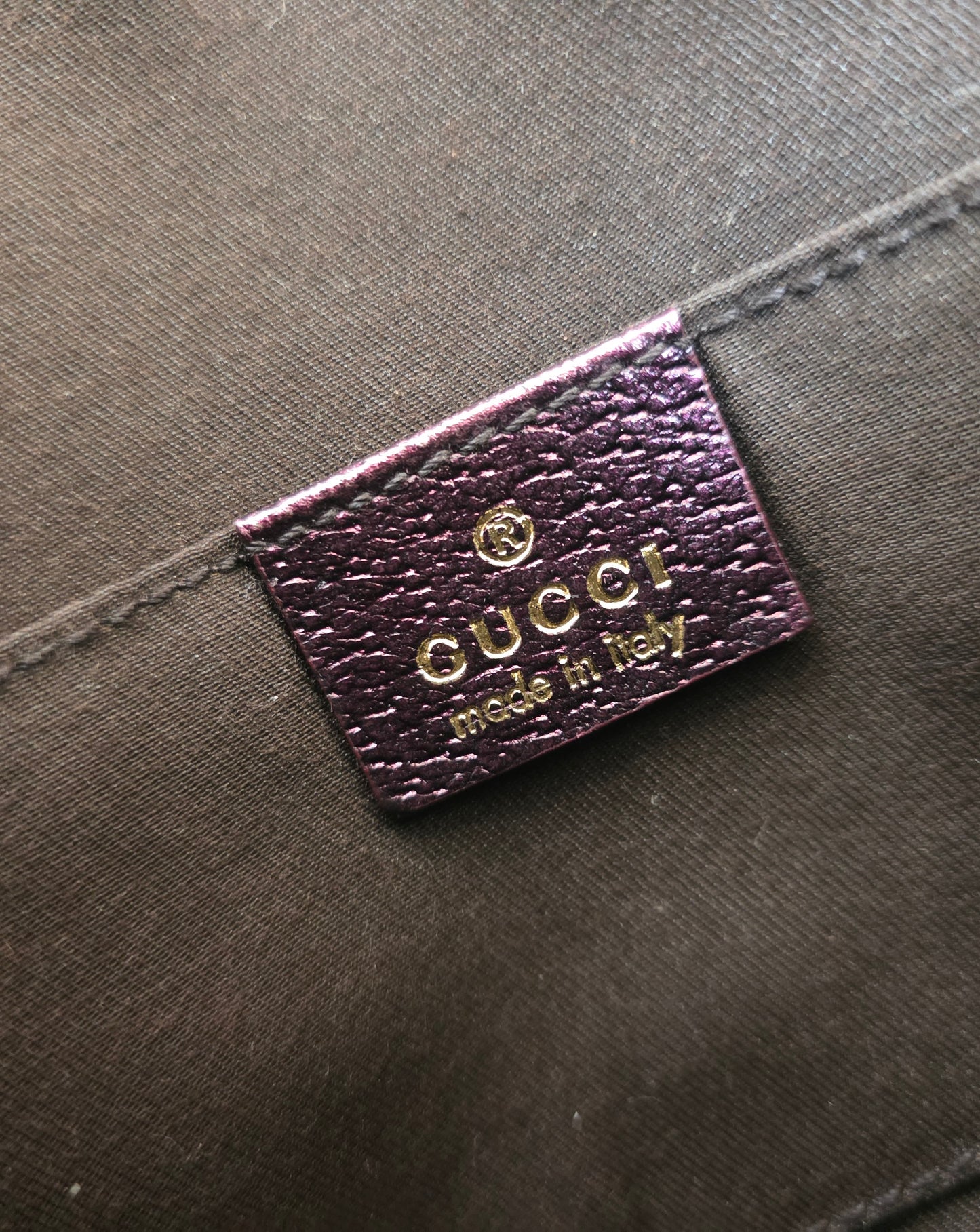 Borsa Gucci vintage Dragon Bag pelle viola, 2004 collezione di Tom Ford