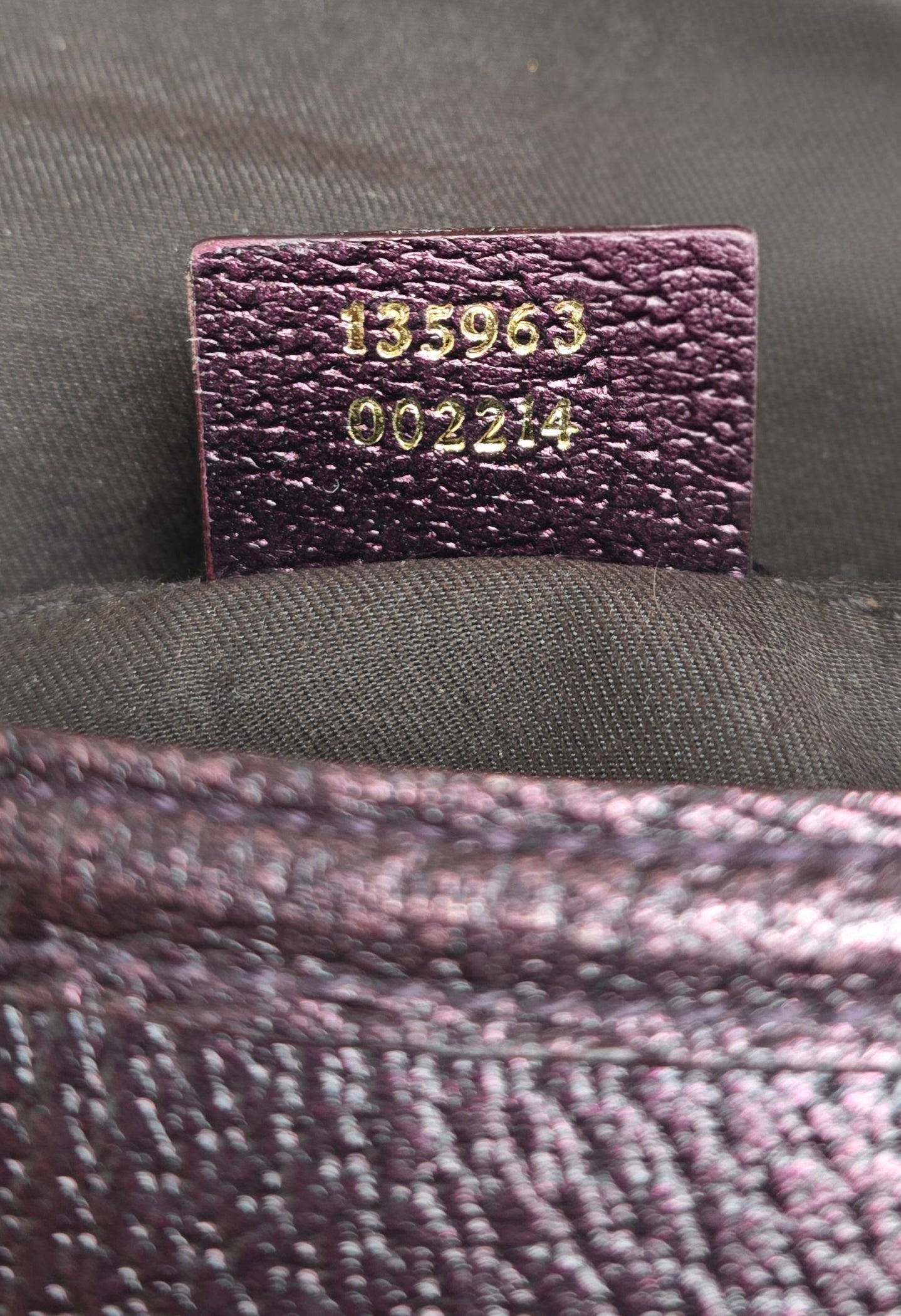 Borsa Gucci vintage Dragon Bag pelle viola, 2004 collezione di Tom Ford