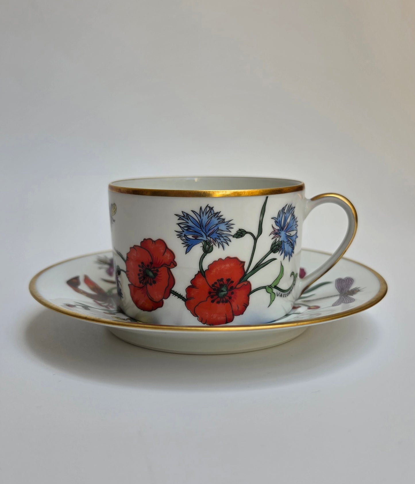 Tazza da tè con piattino Gucci Flora by Bernardaud Limoges