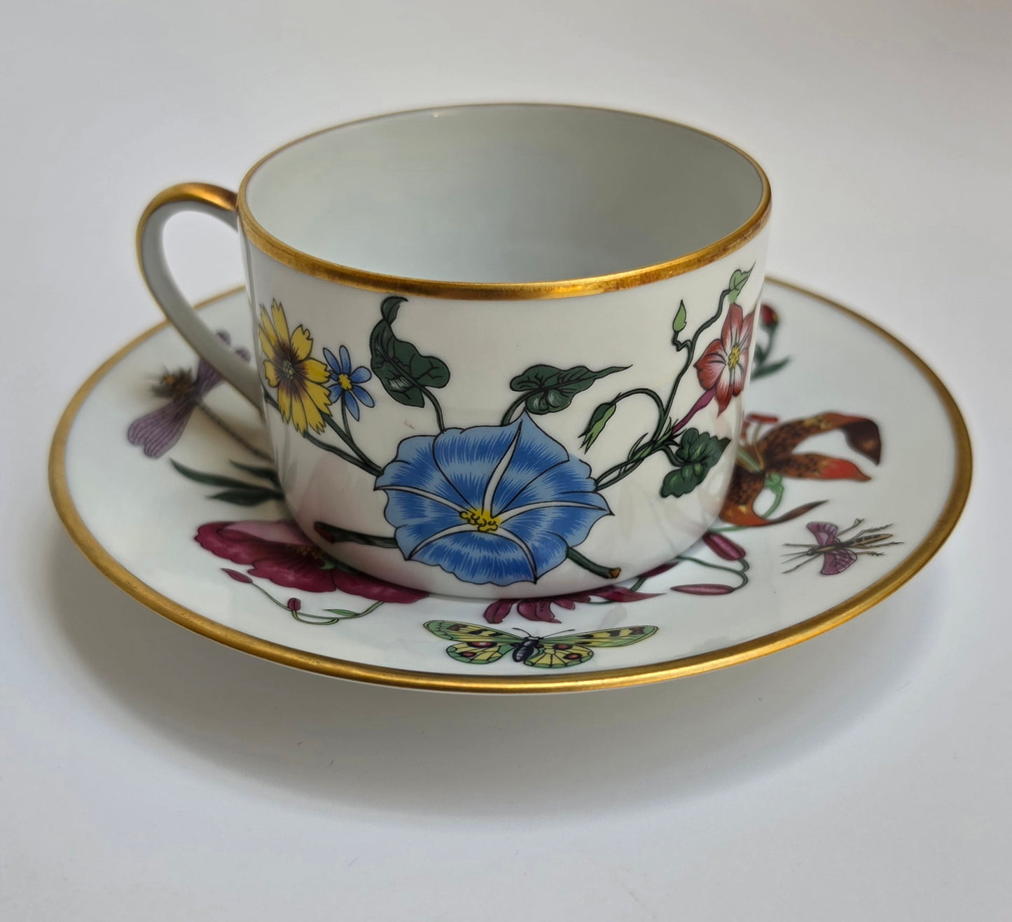 Tazza da tè con piattino Gucci Flora by Bernardaud Limoges