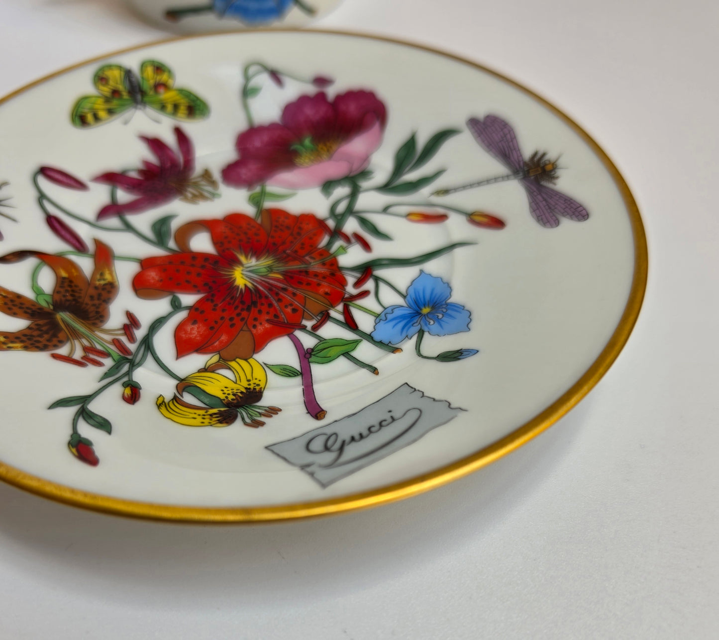 Tazza da tè con piattino Gucci Flora by Bernardaud Limoges
