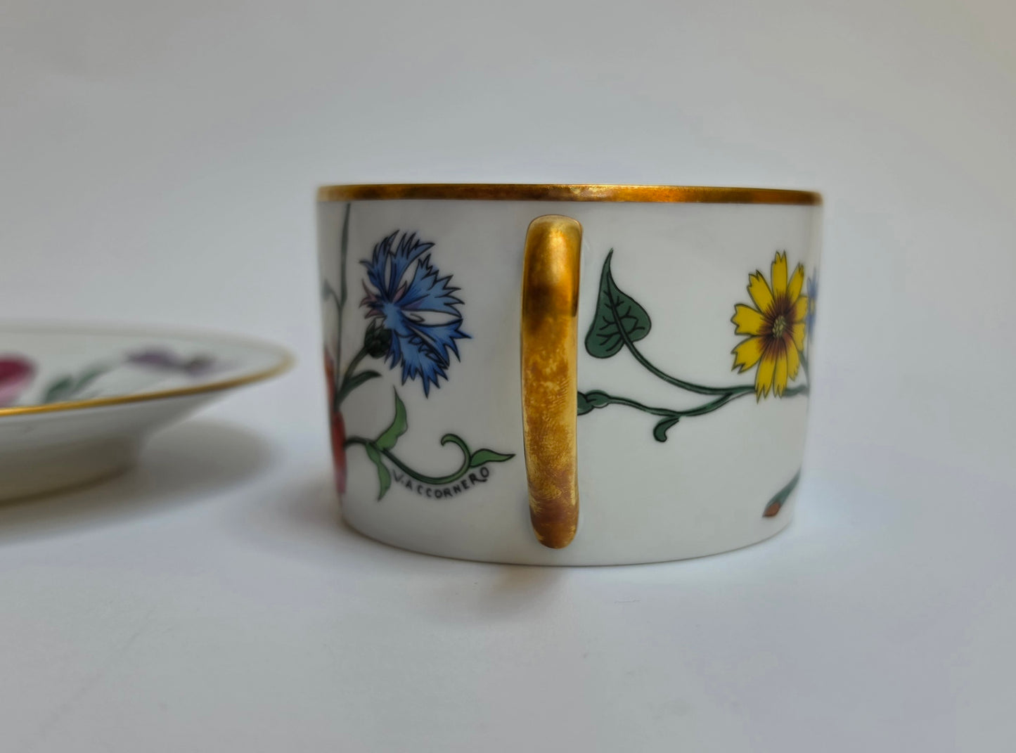 Tazza da tè con piattino Gucci Flora by Bernardaud Limoges