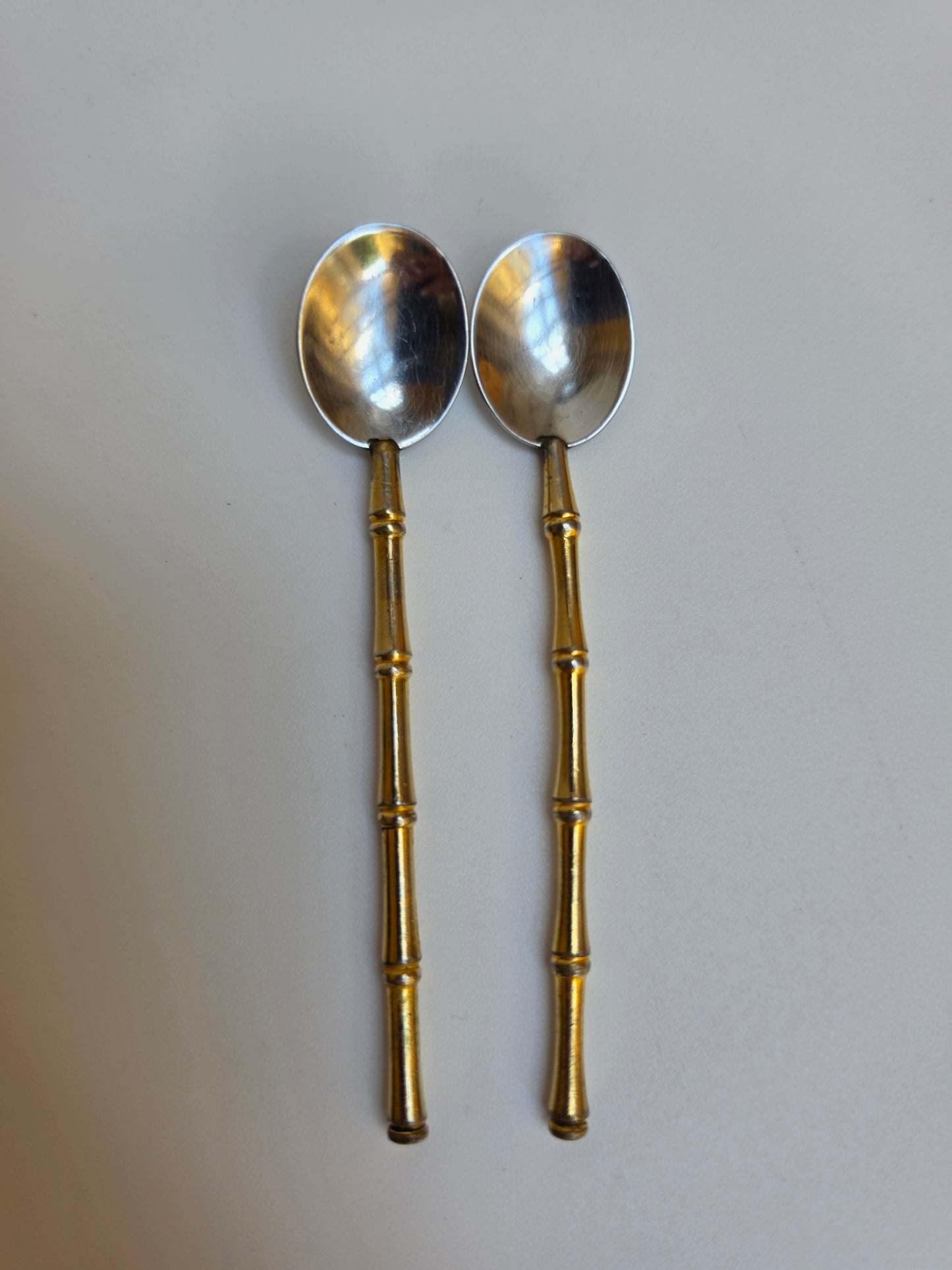 Coppia di cucchiaini da caffè Gucci vintage, anni '70