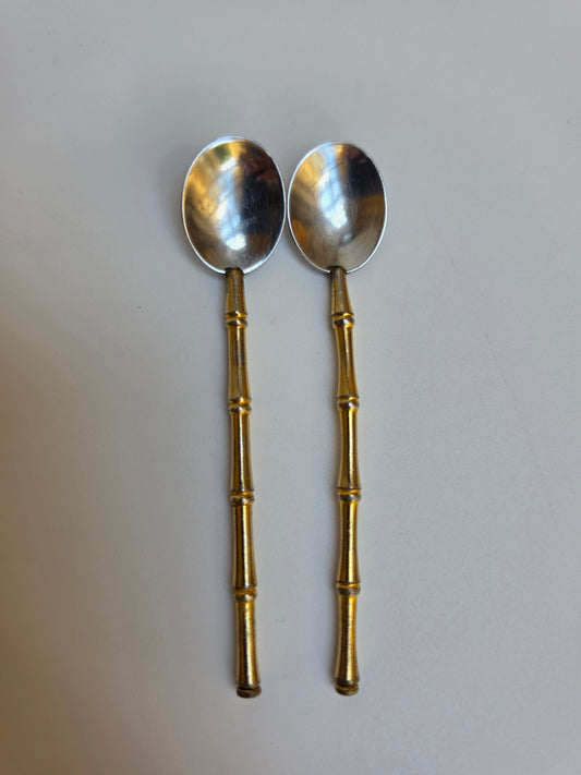 Coppia di cucchiaini da caffè Gucci vintage, anni '70