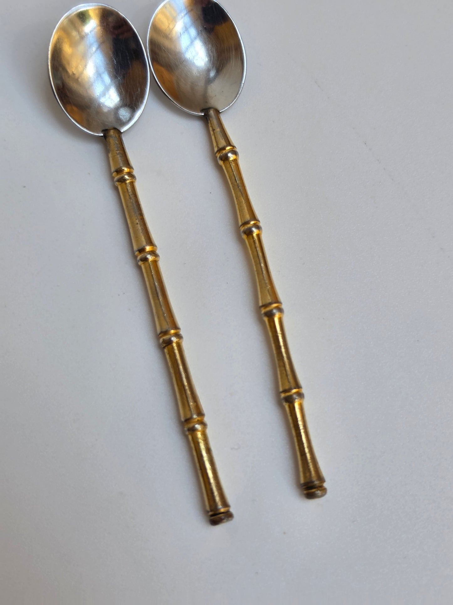 Coppia di cucchiaini da caffè Gucci vintage, anni '70