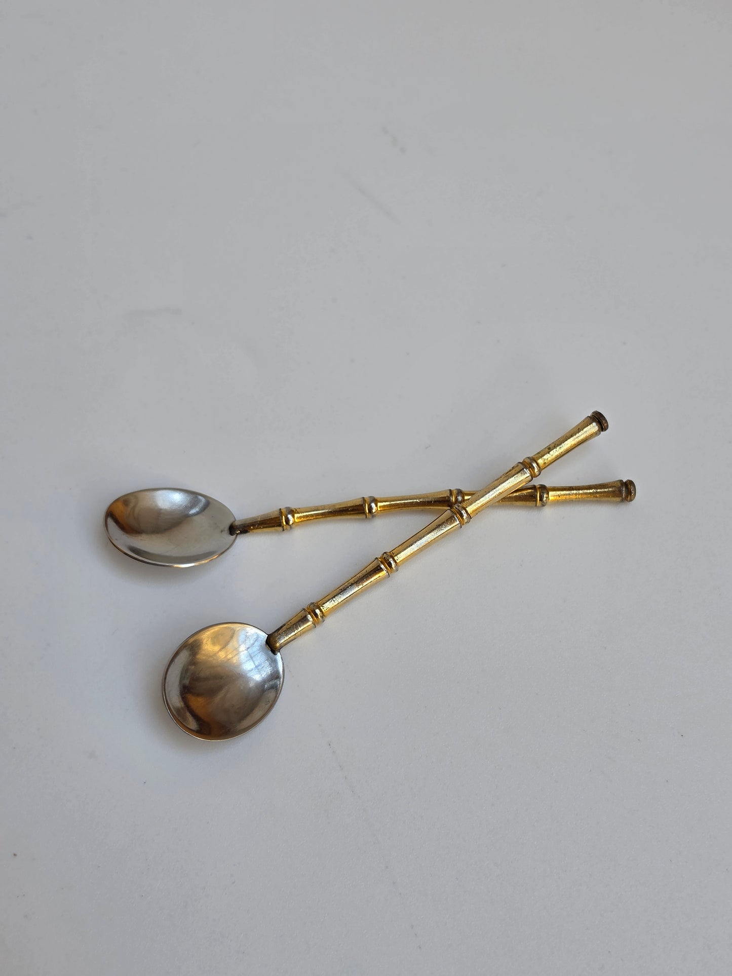 Coppia di cucchiaini da caffè Gucci vintage, anni '70