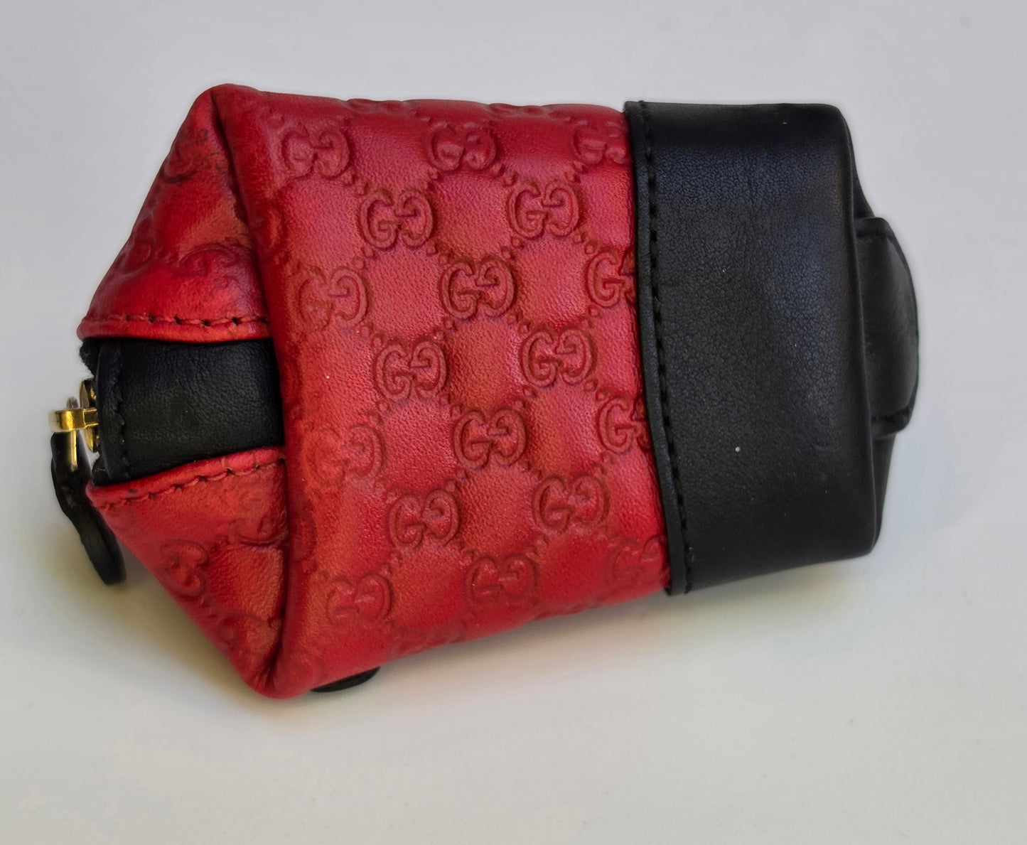 Portamonete Gucci coccinella in pelle microguccissima