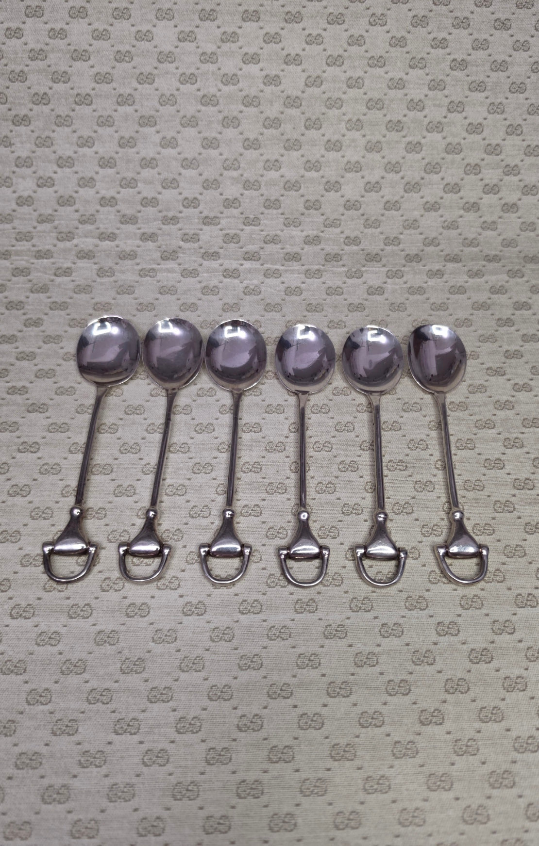 Set di 6 Cucchiaini Gucci vintage "Horsebit", anni '70