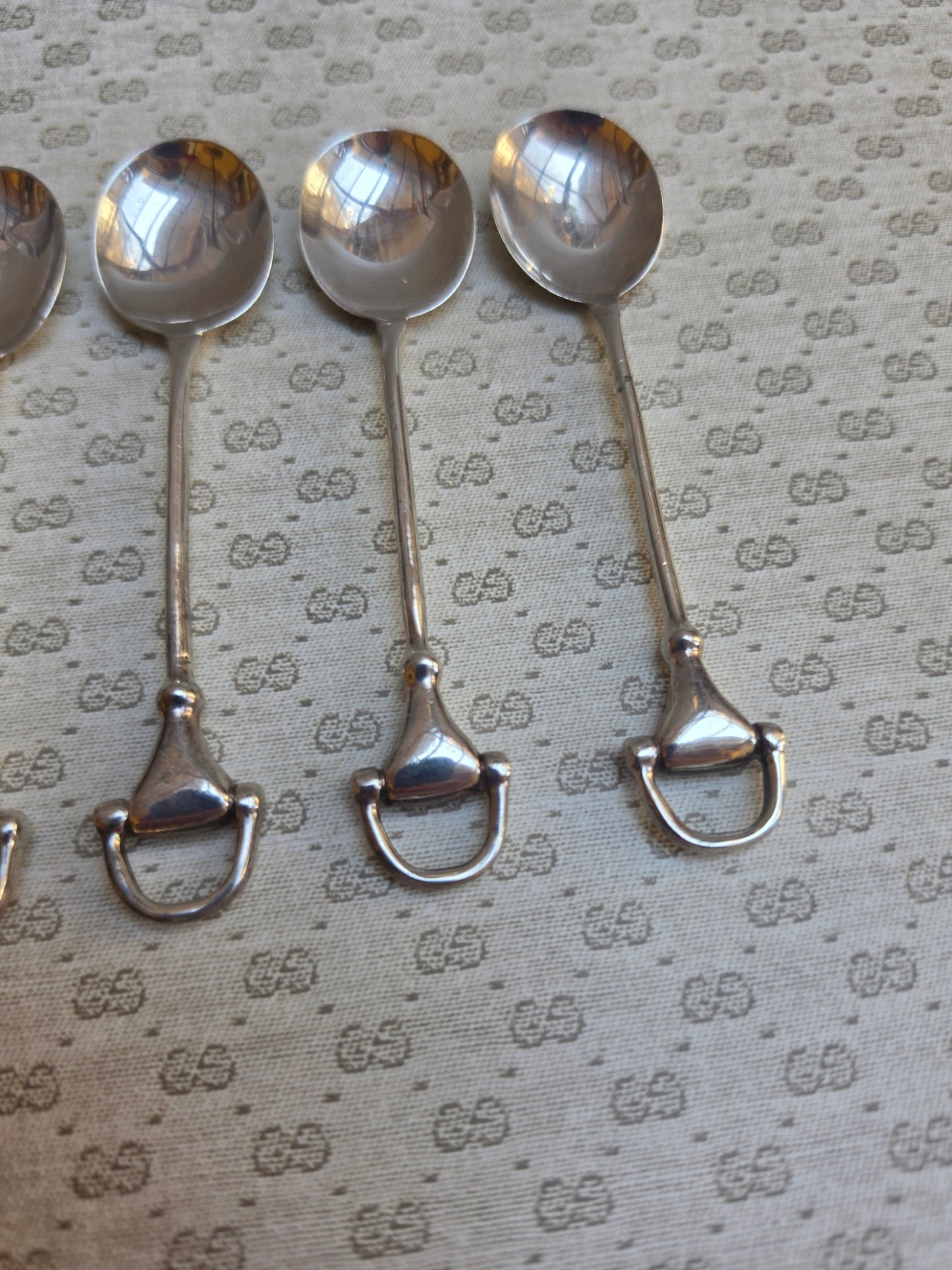 Set di 6 Cucchiaini Gucci vintage "Horsebit", anni '70