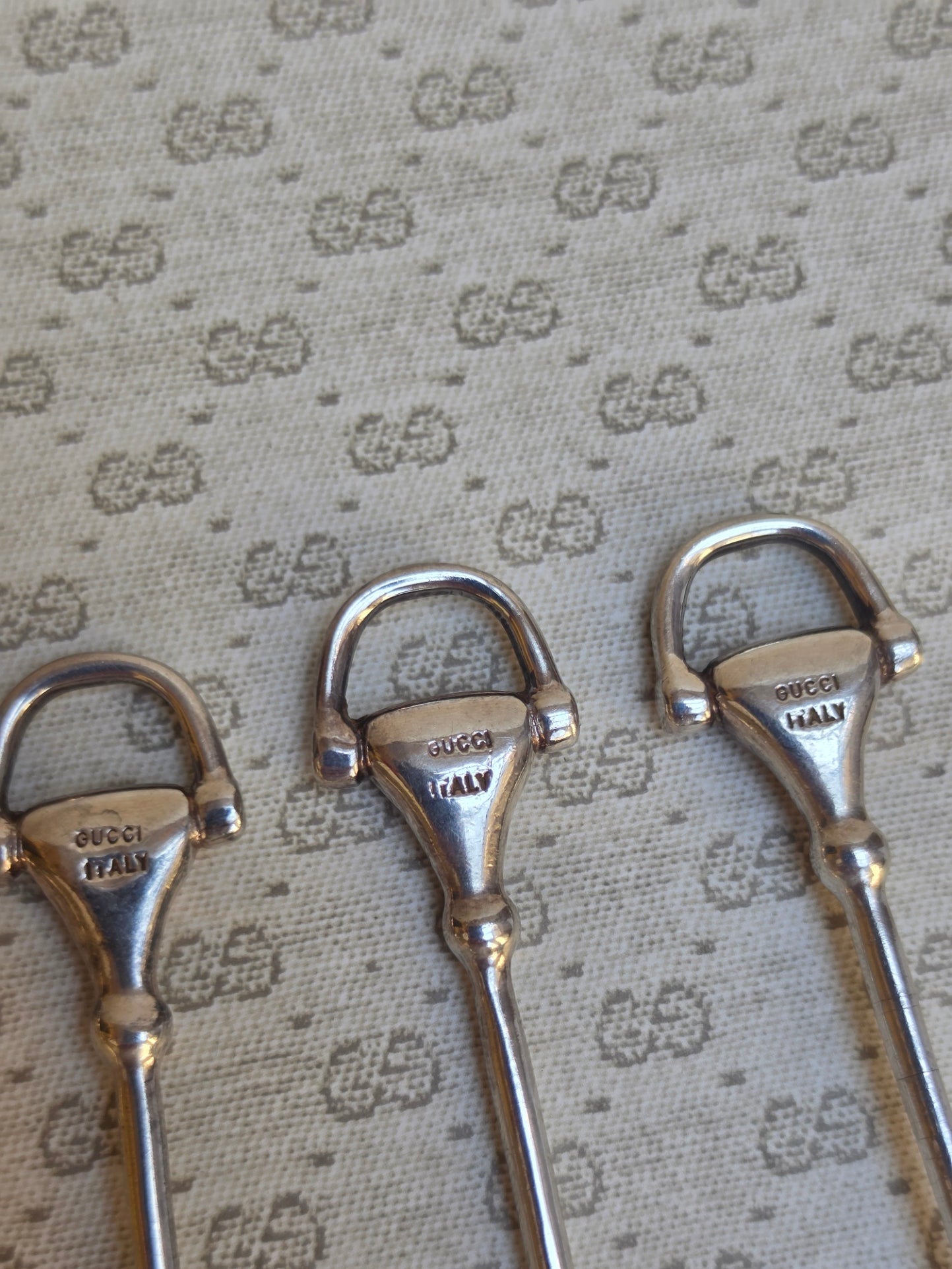 Set di 6 Cucchiaini Gucci vintage "Horsebit", anni '70