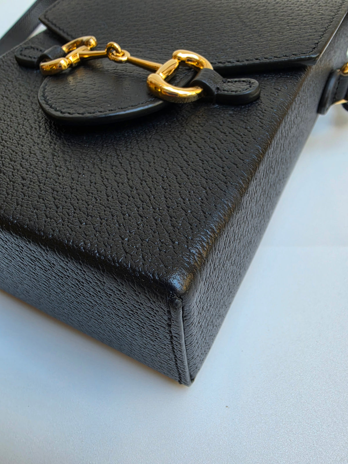 Gucci Horsebit 1955 Mini Black Leather Shoulder Bag