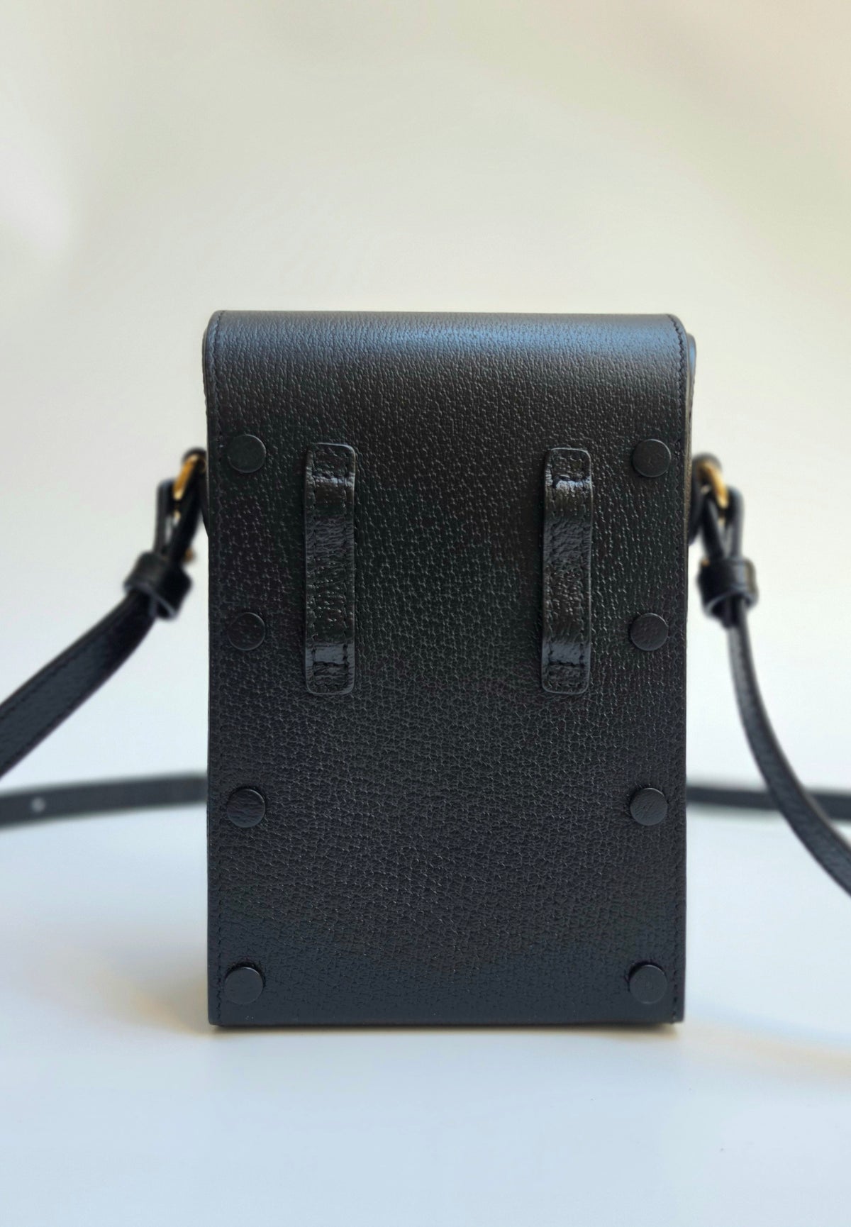 Gucci Horsebit 1955 Mini Black Leather Shoulder Bag