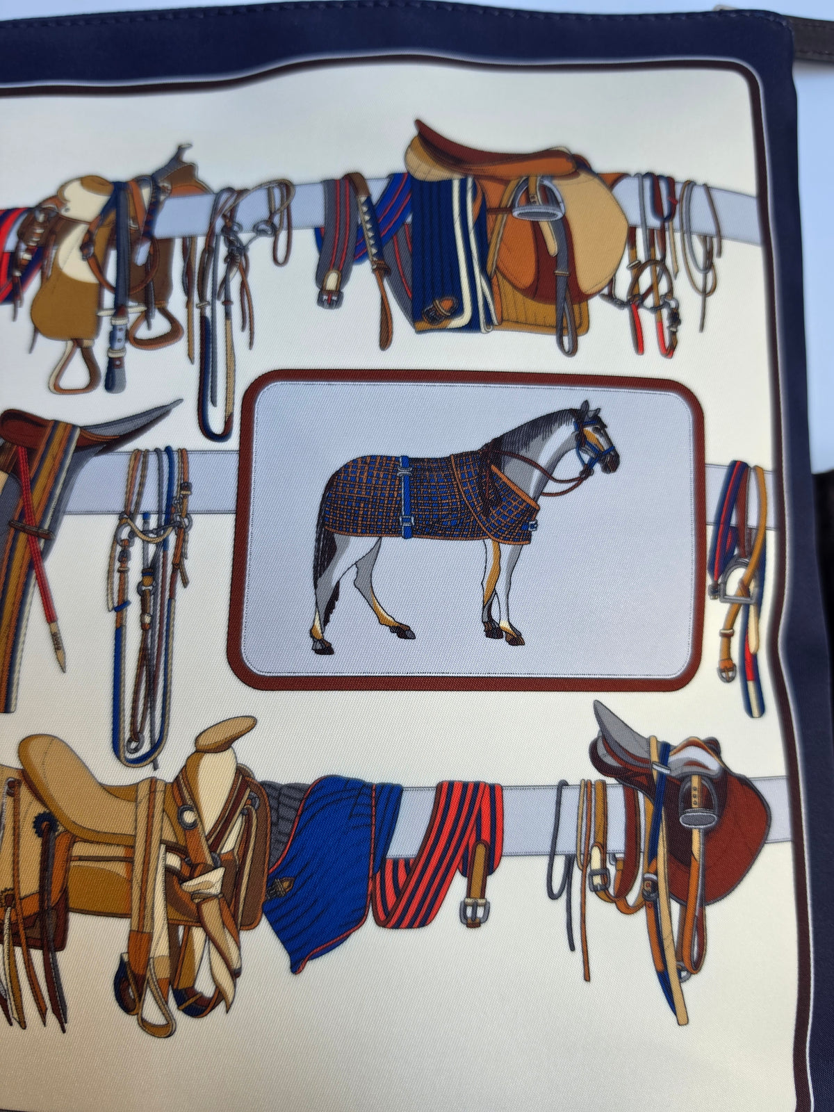 Gucci nylon pouch with Equestrian motif, Limited Edition