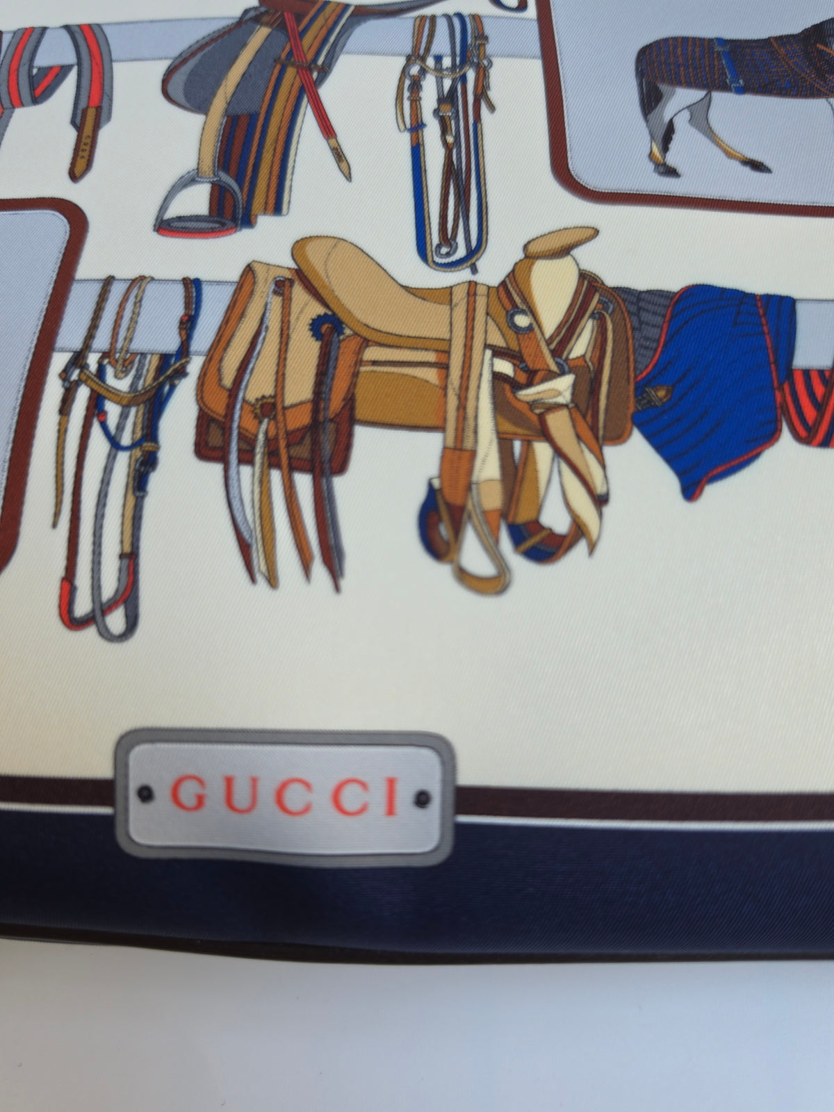 Gucci nylon pouch with Equestrian motif, Limited Edition